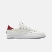Reebok Unisex' Club C 85 Vintage  In Chalk/Grey3/Classicburgundy M