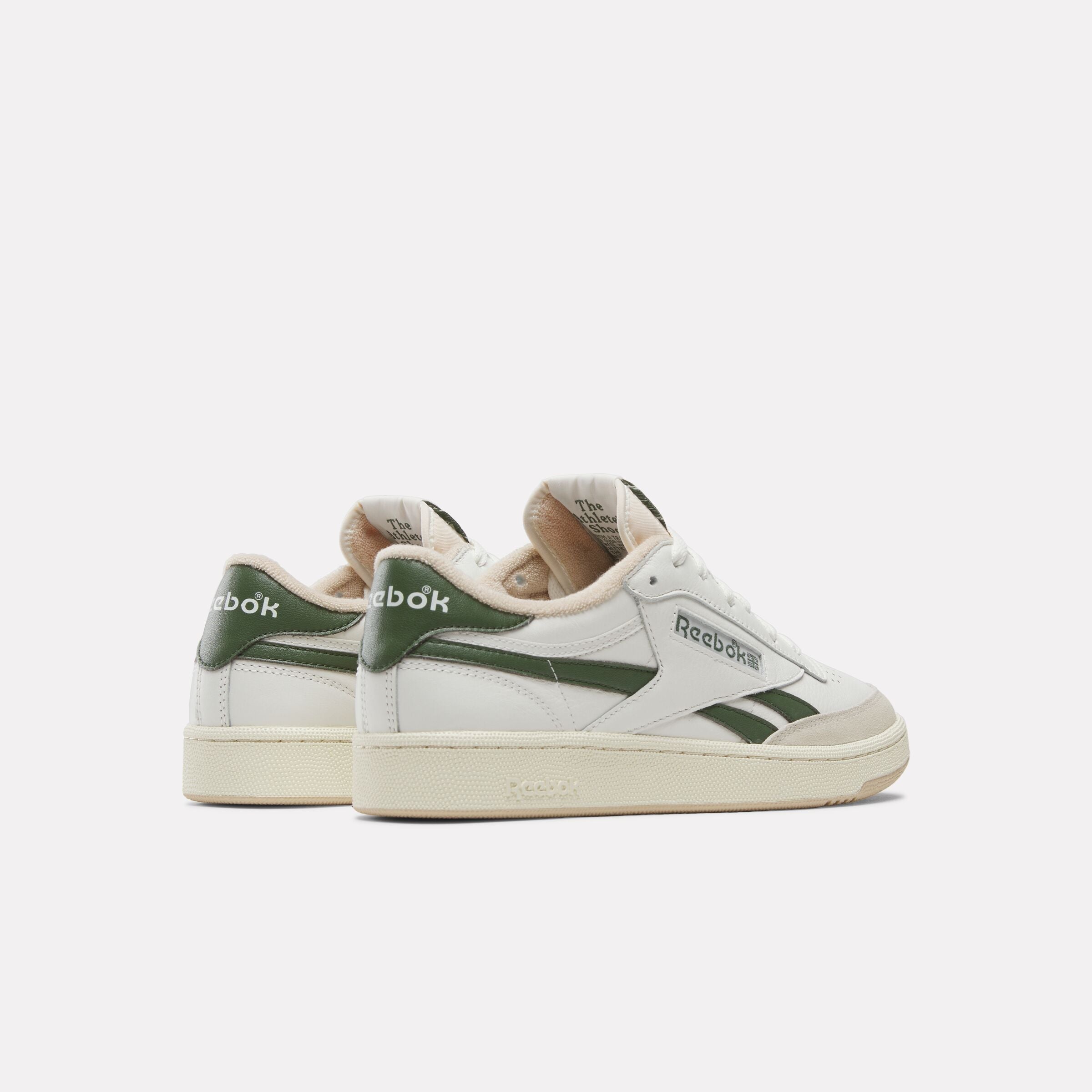 Reebok Unisex' Club C Revenge Vintage  In Chalk/Breakawaygreen/Tan M