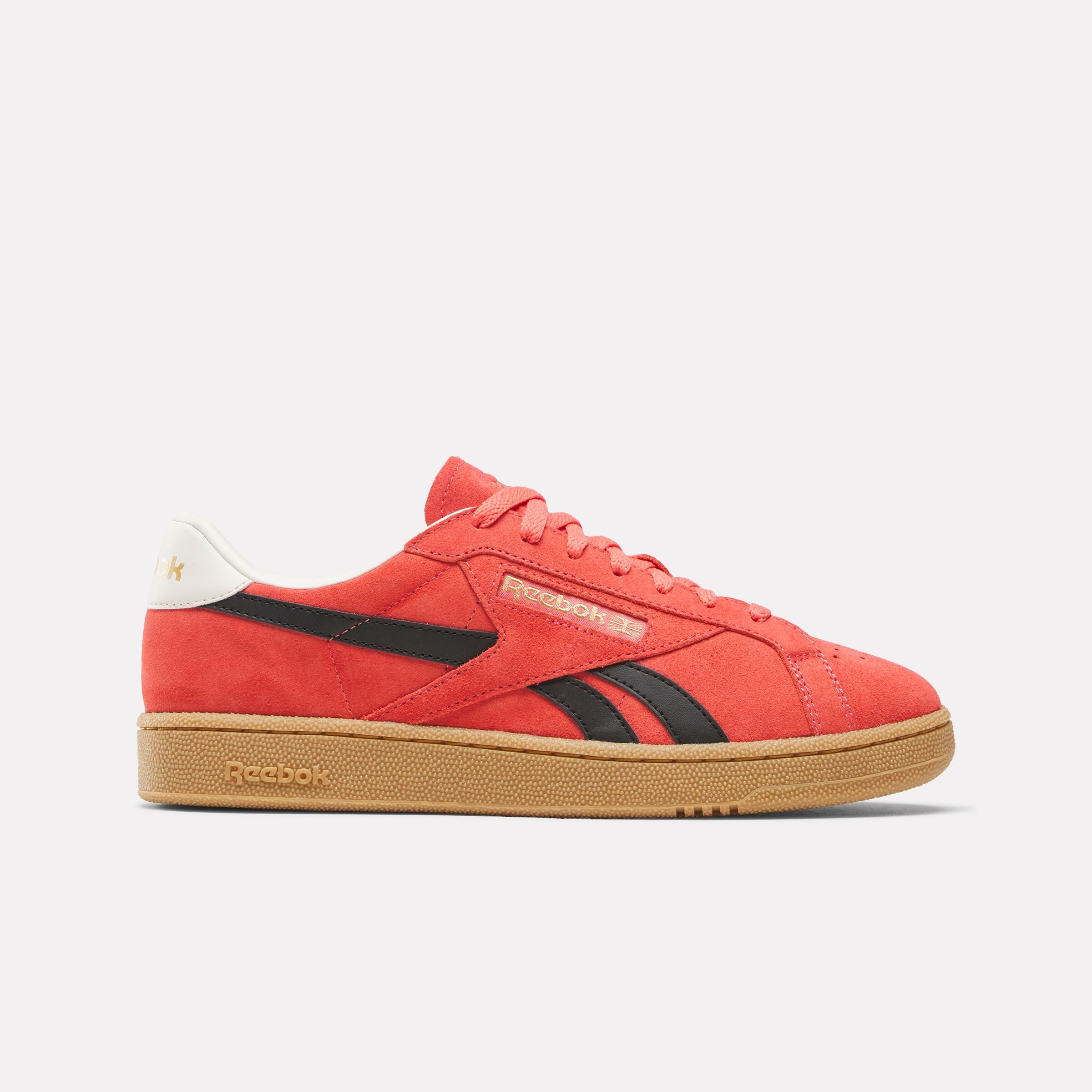 Reebok Unisex' Club C Grounds Uk  In Sunsetcoral/Black/ M