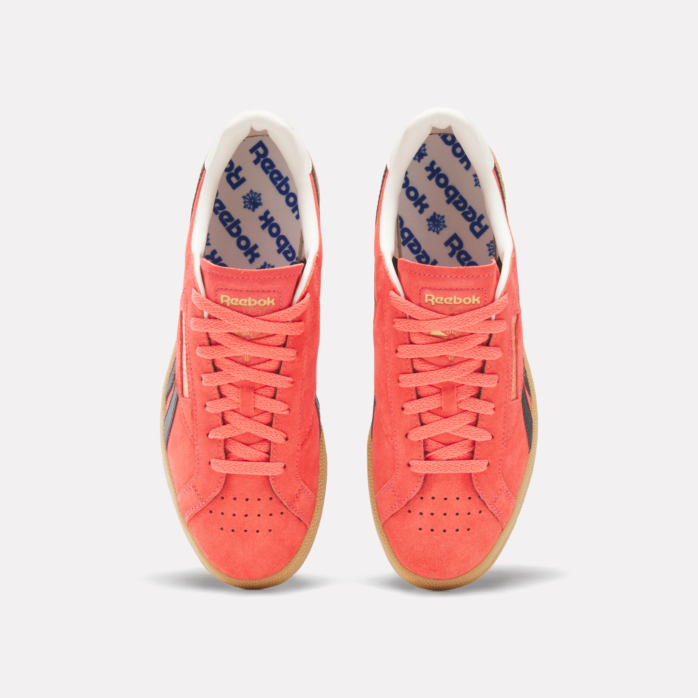 Reebok Unisex' Club C Grounds Uk  In Sunsetcoral/Black/ M