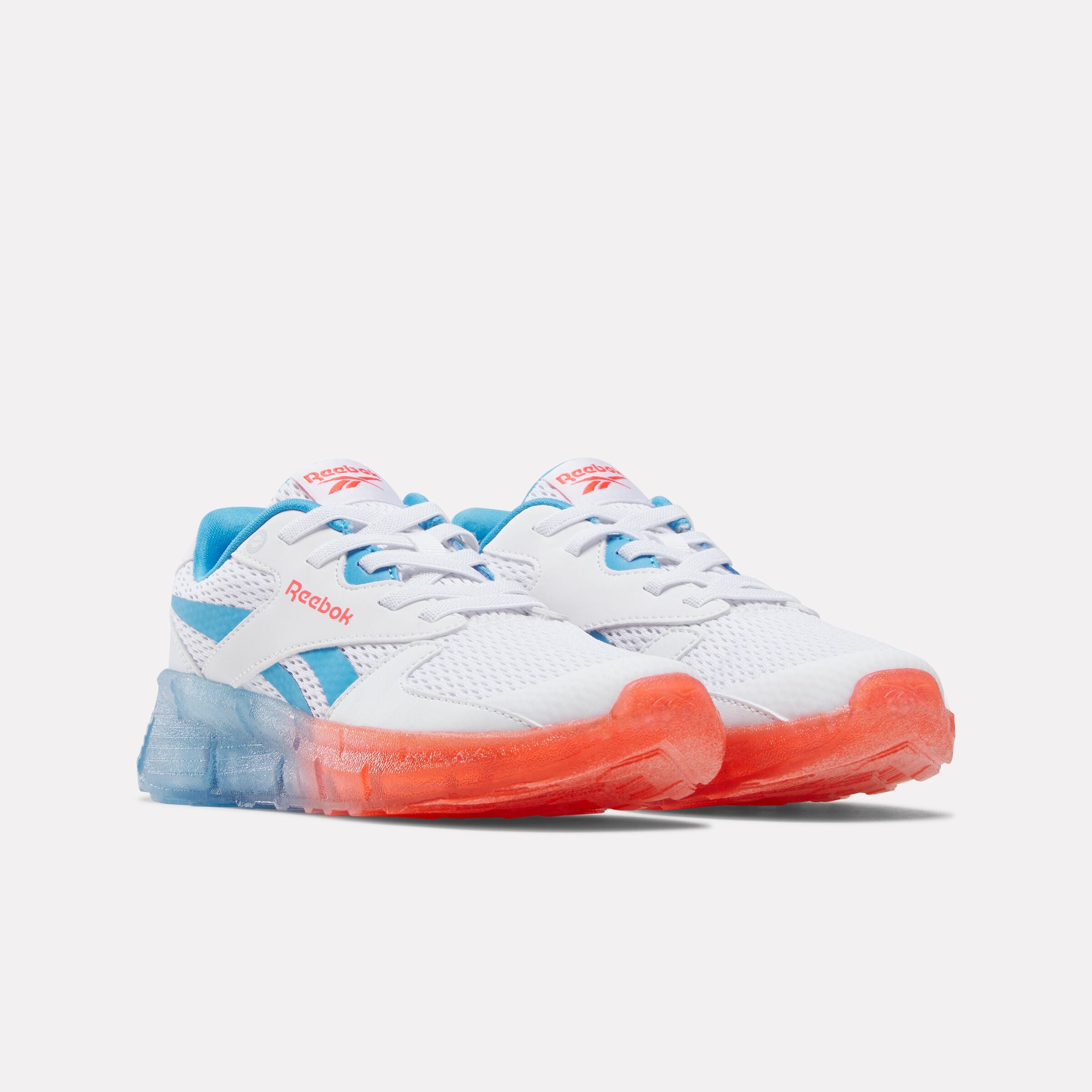 Reebok Boy's' Zig N Glow 2 Elastic Lace Child  In White/Energyred/Alwaysblue M