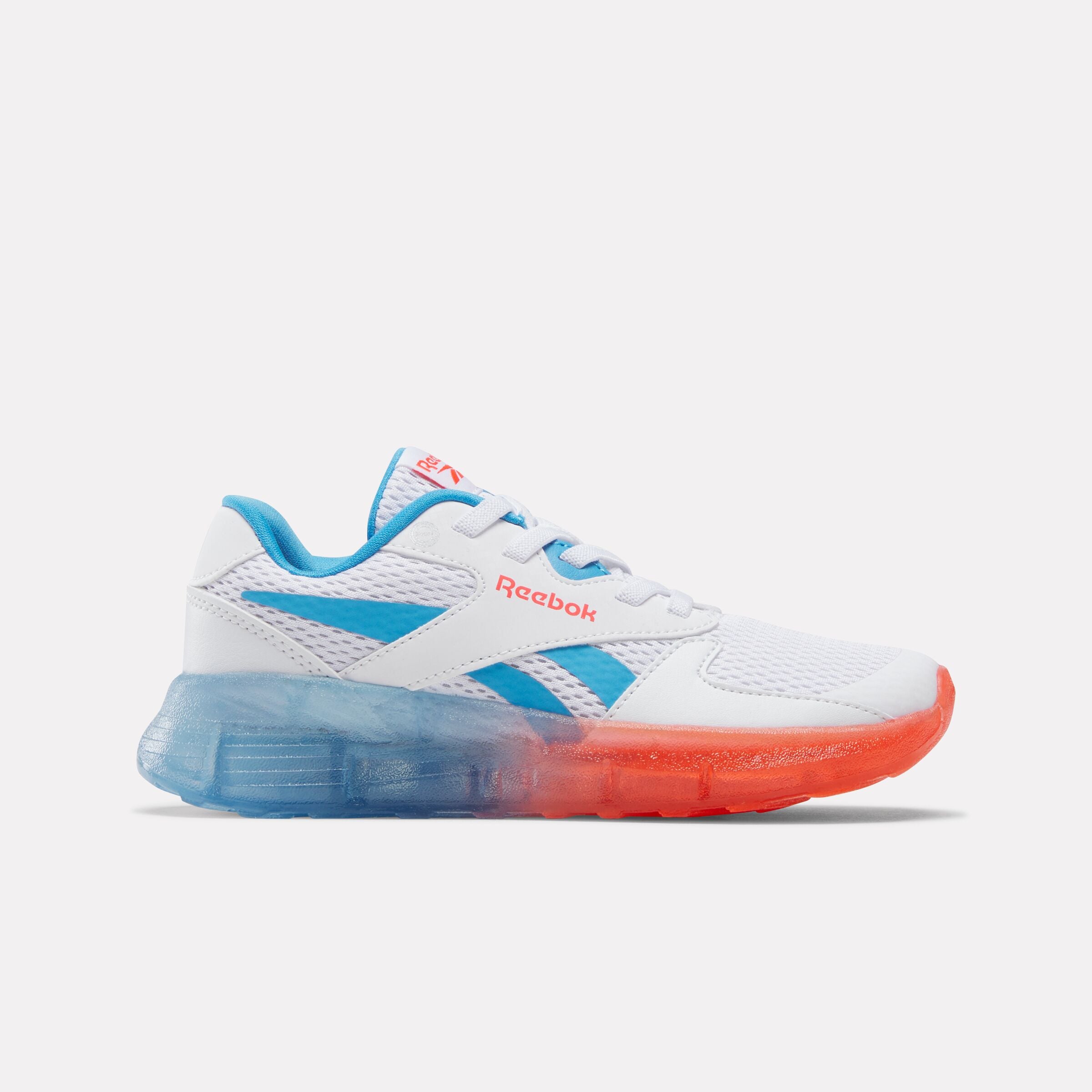 Reebok Boy's' Zig N Glow 2 Elastic Lace Child  In White/Energyred/Alwaysblue M