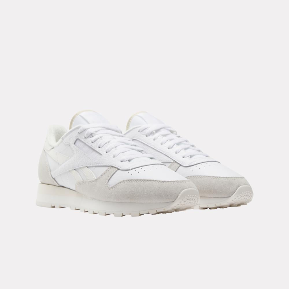 Reebok Unisex' Classic Leather  In White/Chalk/Barely M
