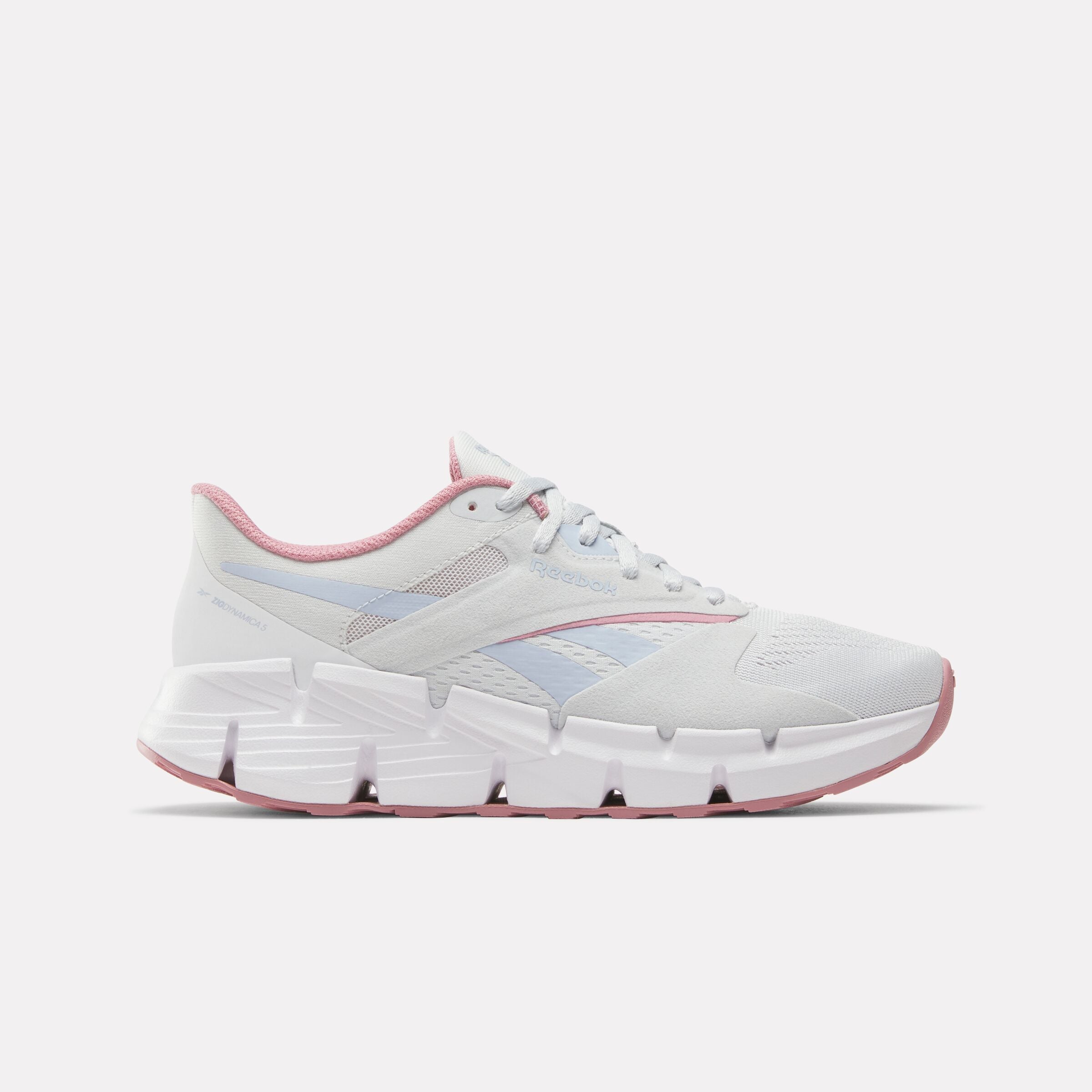 Reebok Women's Zig Dynamica 5  In Moon/White/Dustyrose M