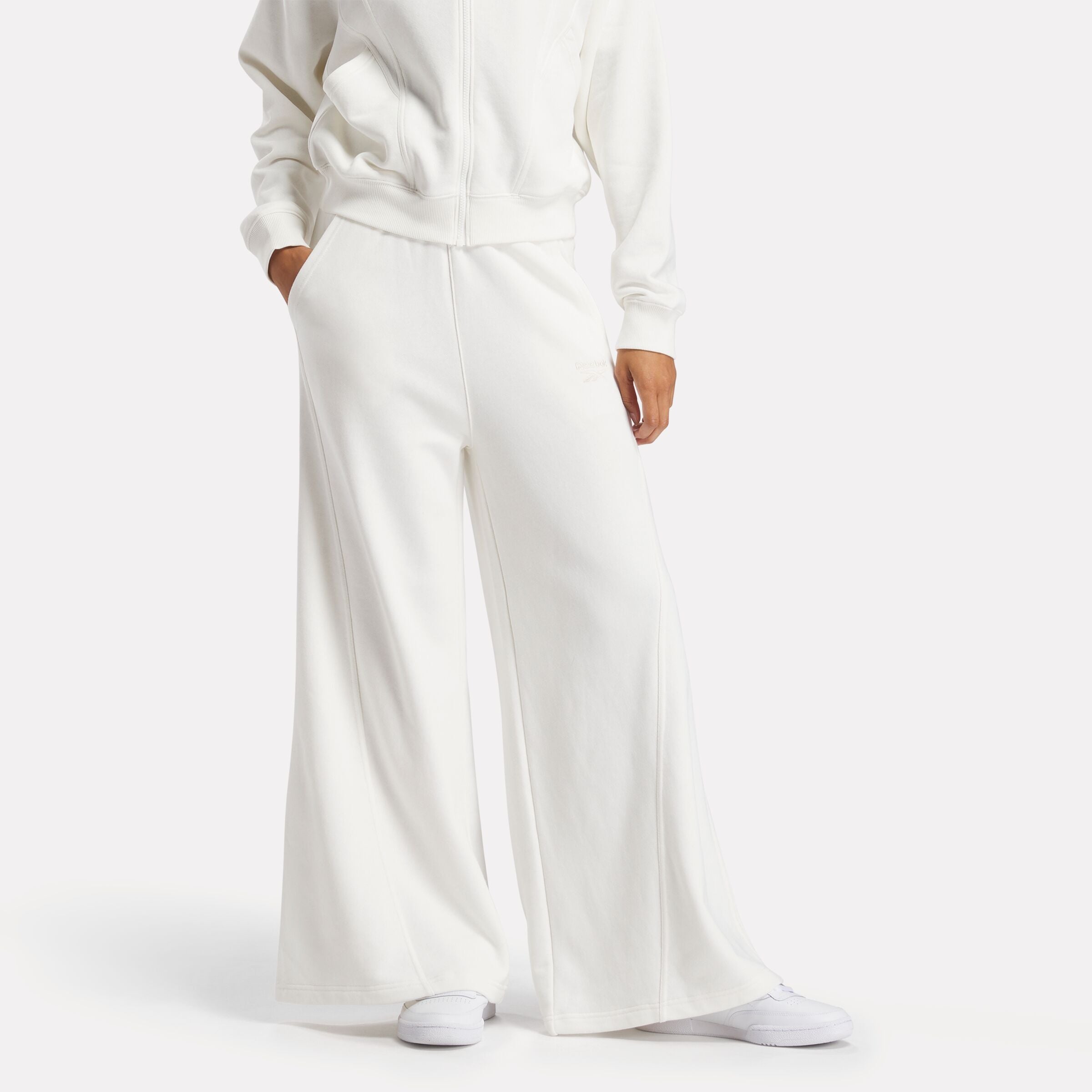 Reebok Women's Icon Elements Ft Pant  In Chalk REG