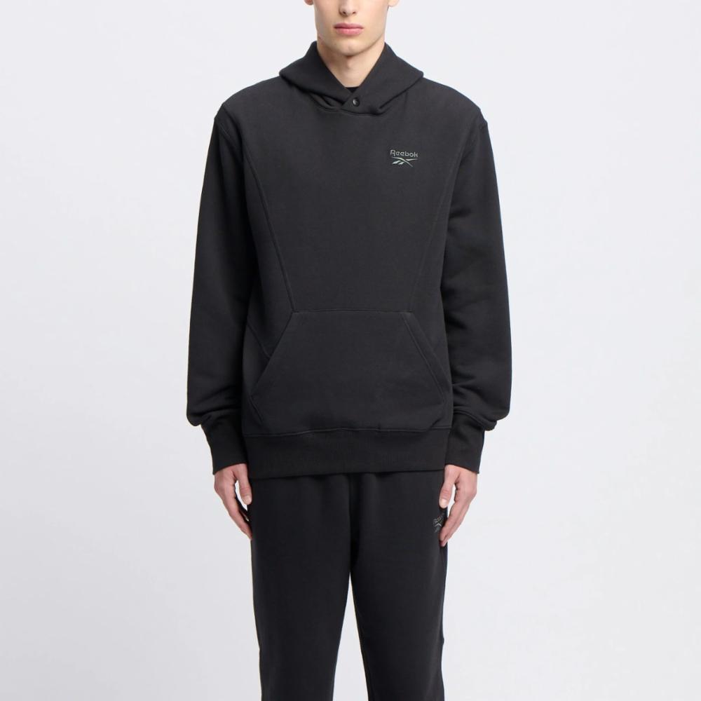 Reebok Apparel  Unisex' Icon Elements Hoodie Reebok Classics App Men Black Reg