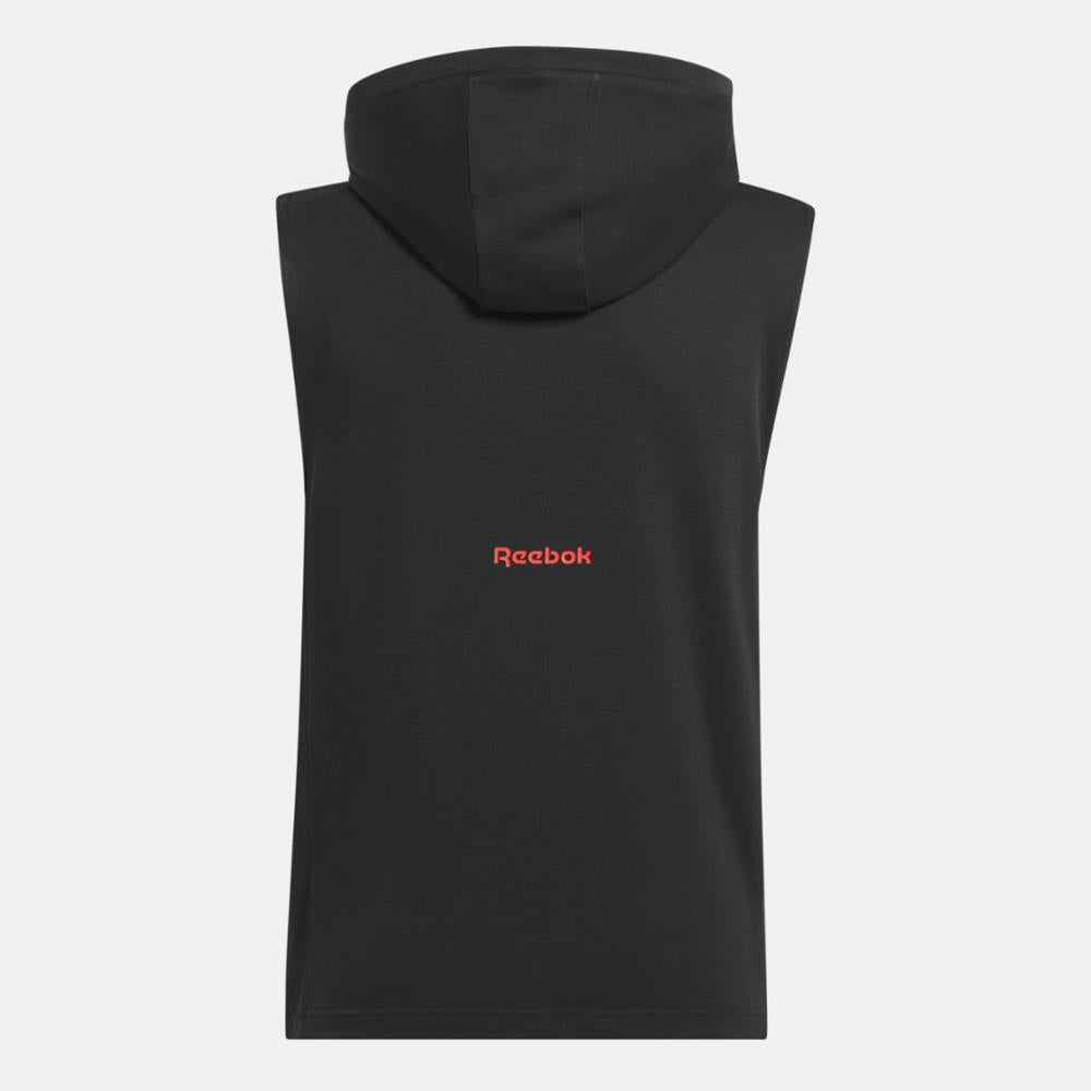 Reebok Apparel  Men's Reebok Basketball Slvls Hoodie Reebok Training App Men Black Reg
