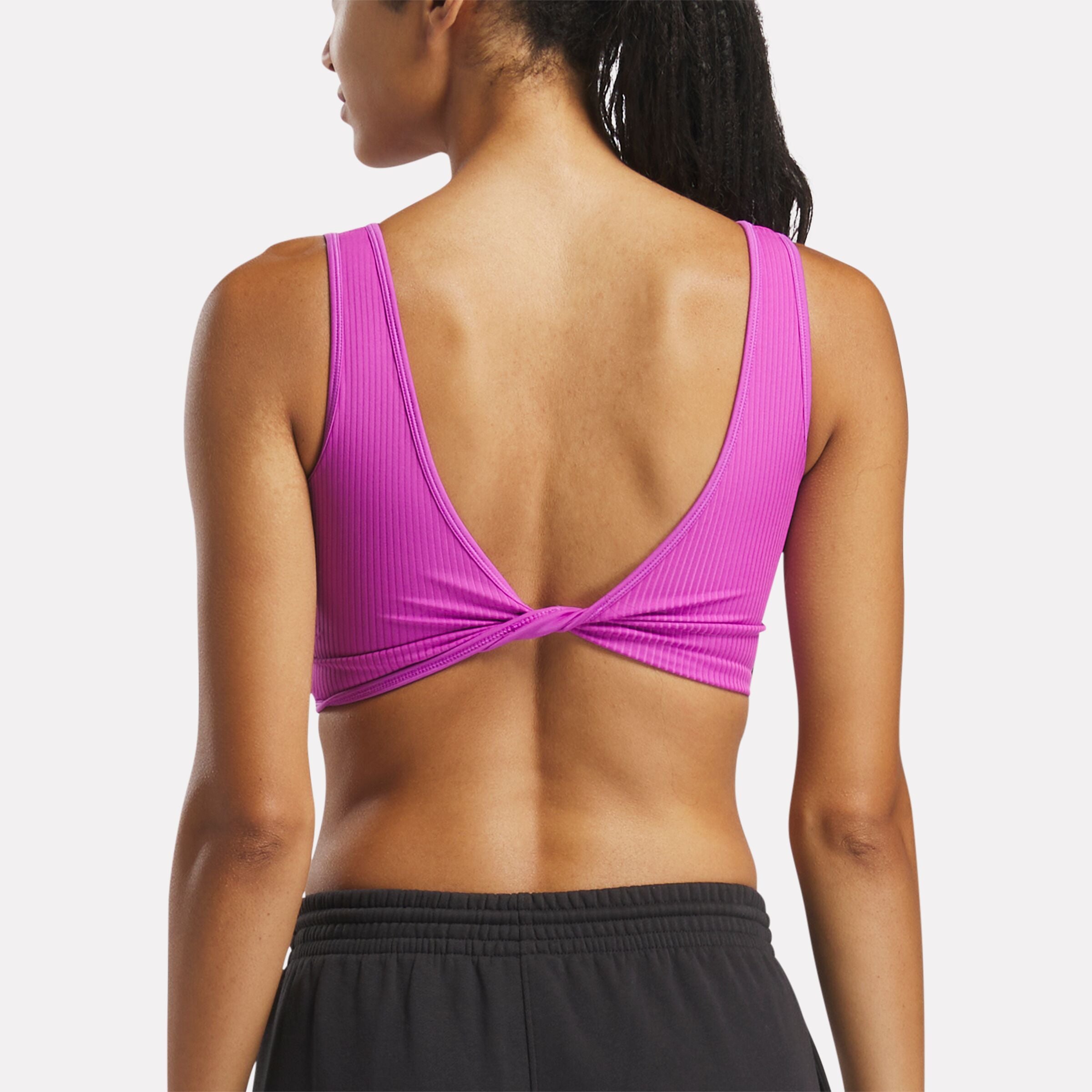 Reebok Women's Rib Multi-Way Bralette  Reg In Purple