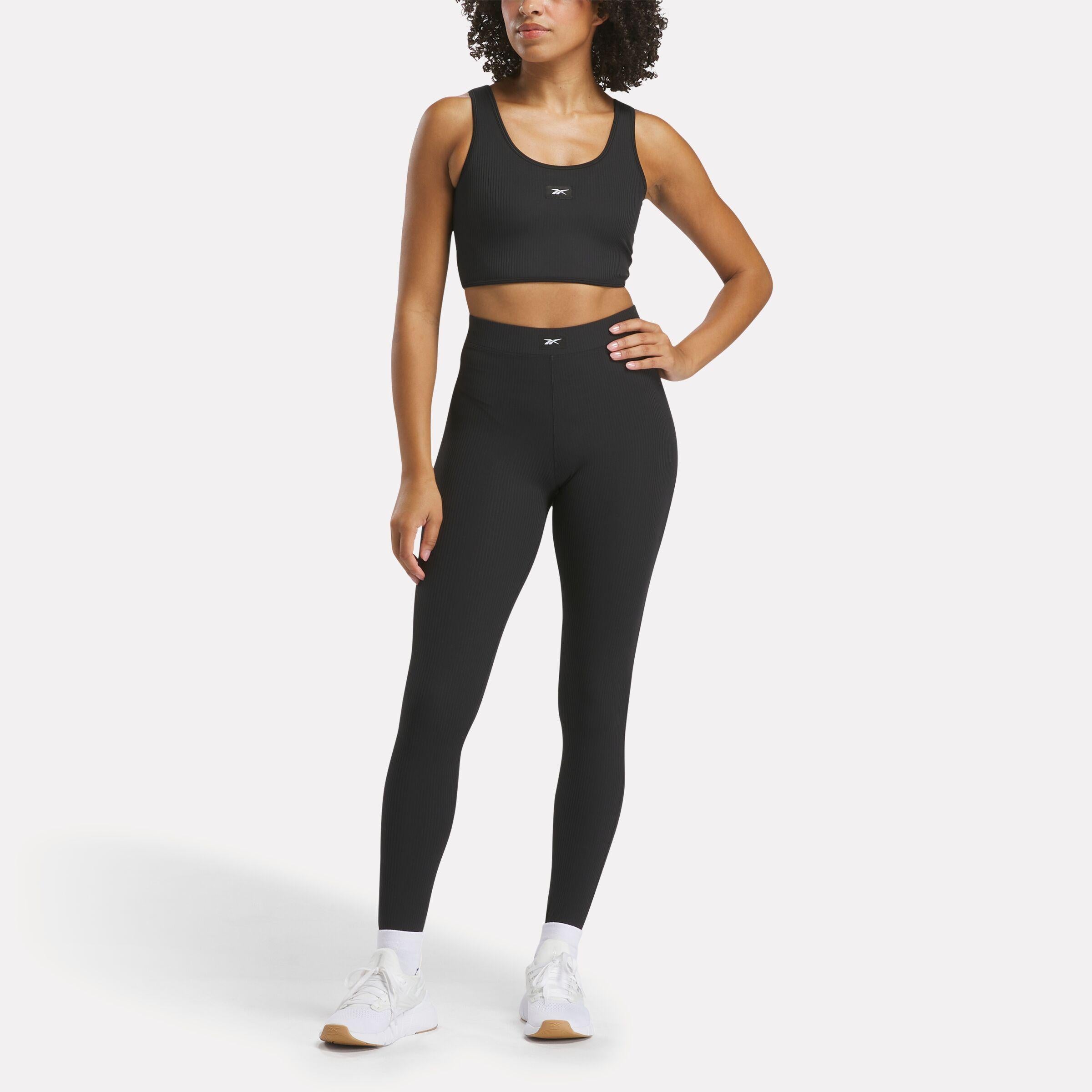 Reebok Apparel  Women's Rib Stirrup Tight Reebok Training App Women Black Reg