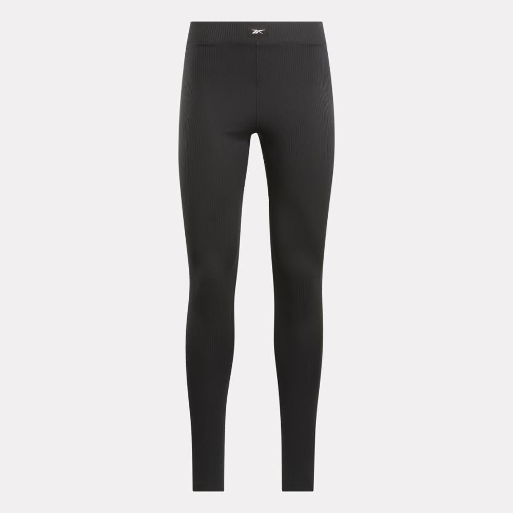 Reebok Women's Rib Stirrup Tight  Reg In Black