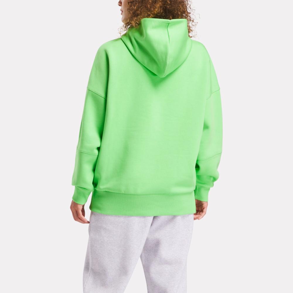 Reebok Apparel  Women's Lux Oversized Hoodie Reebok Training App Women Green Reg