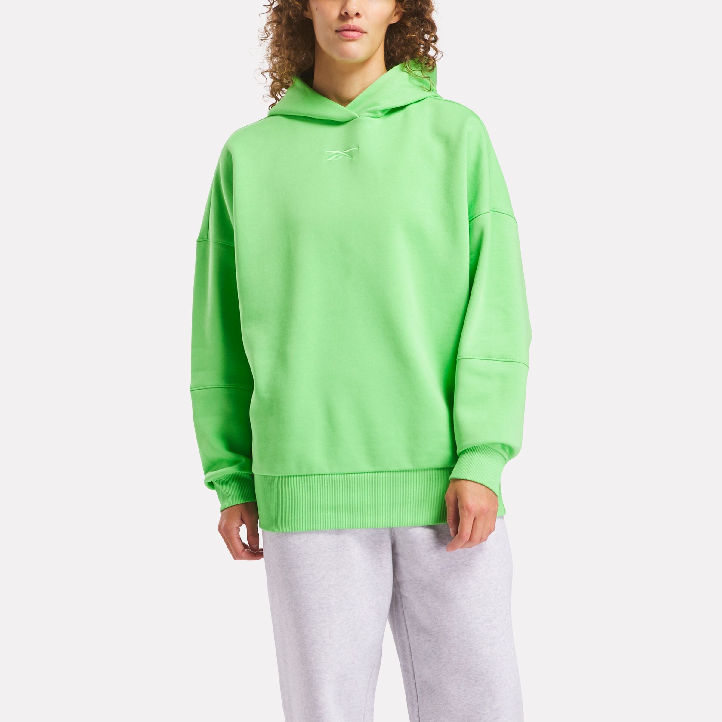 Reebok Women's Lux Oversized Hoodie  In Solar REG