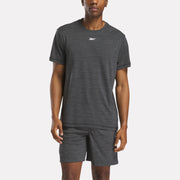 Reebok Men's Id Train Melange Tech Tee  In Black REG