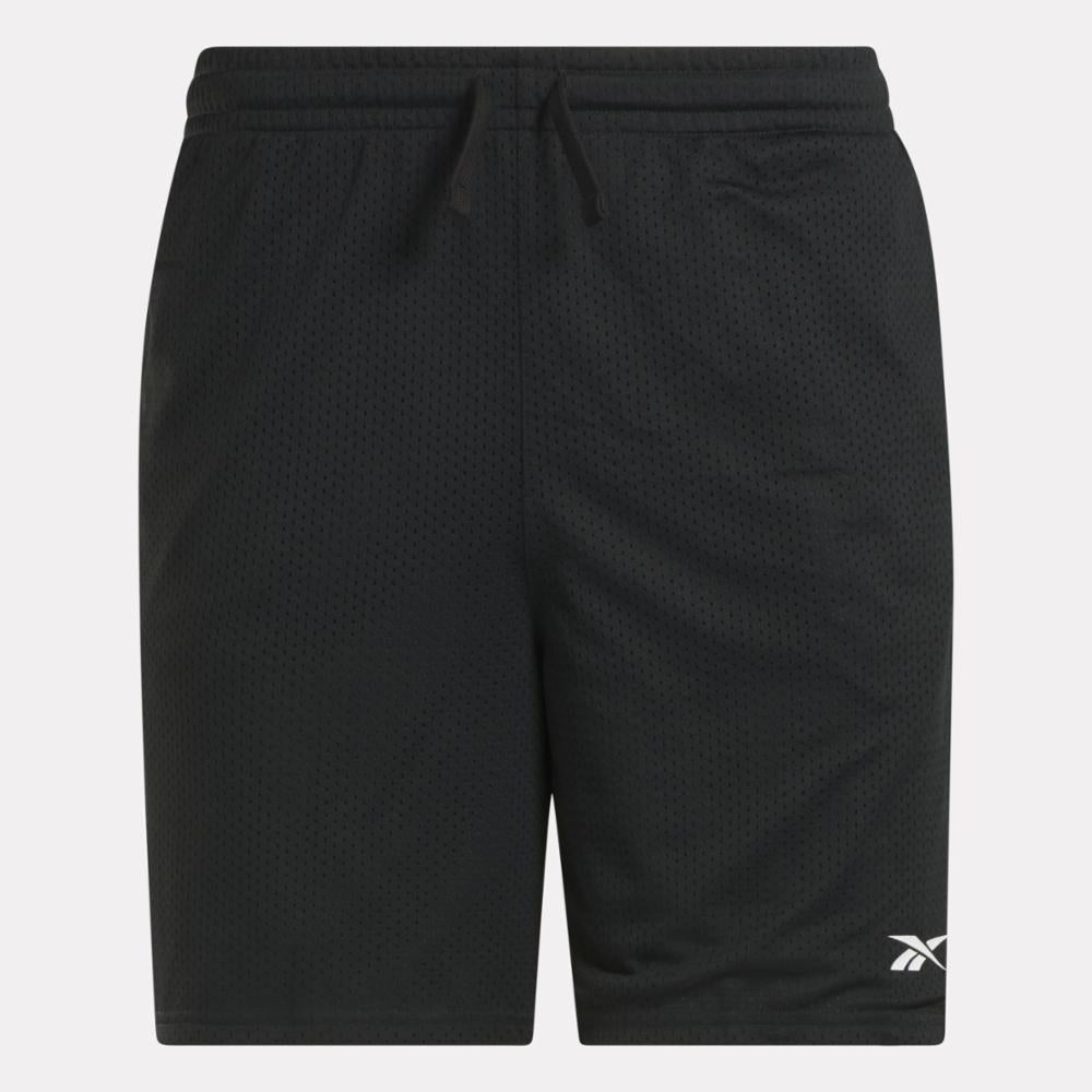 Reebok Apparel  Men's Reebok Basketball Mesh Short Reebok Training App Men Black Reg