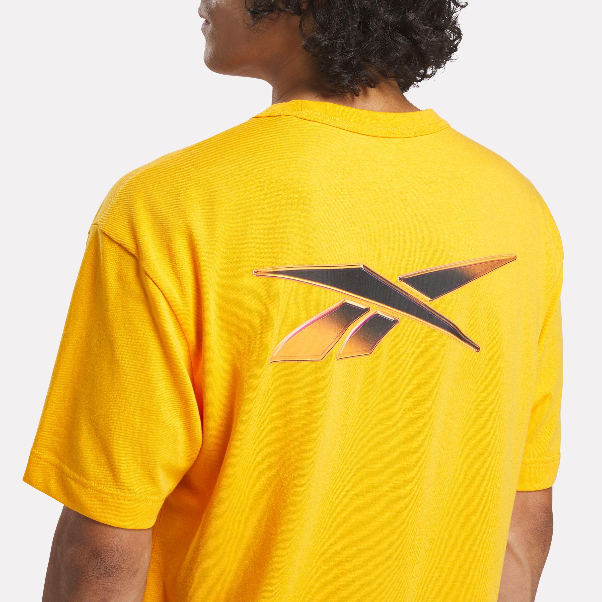 Reebok Apparel  Men's Athlete Hype Tee Reebok Training App Men Yellow Reg