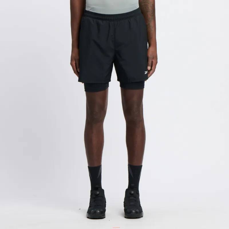 Reebok Men's Athlete Hype 2-In-1 Short  In Black REG