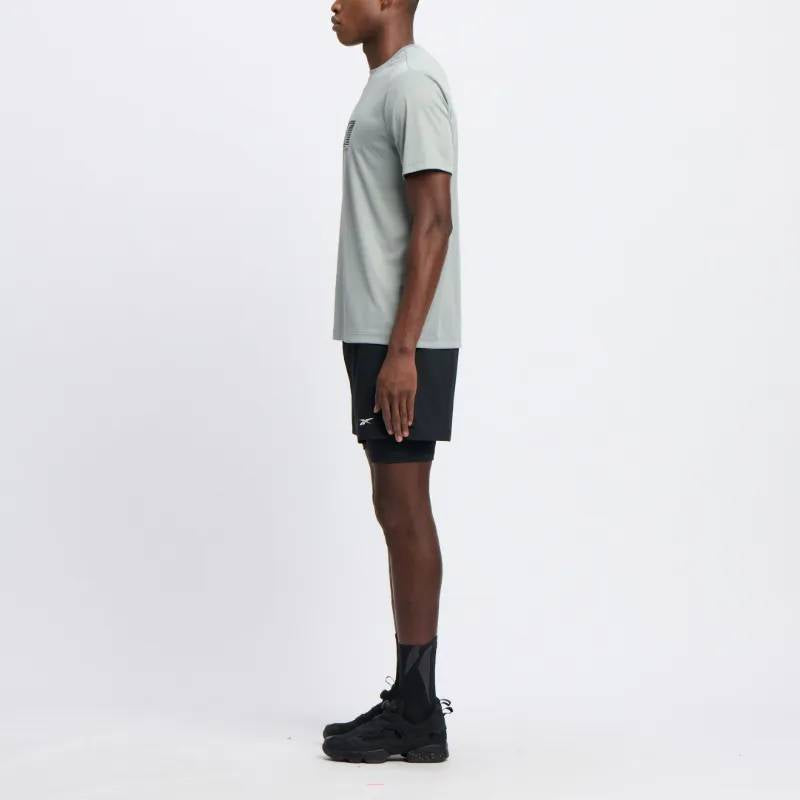 Reebok Men's Athlete Hype 2-In-1 Short  In Black REG