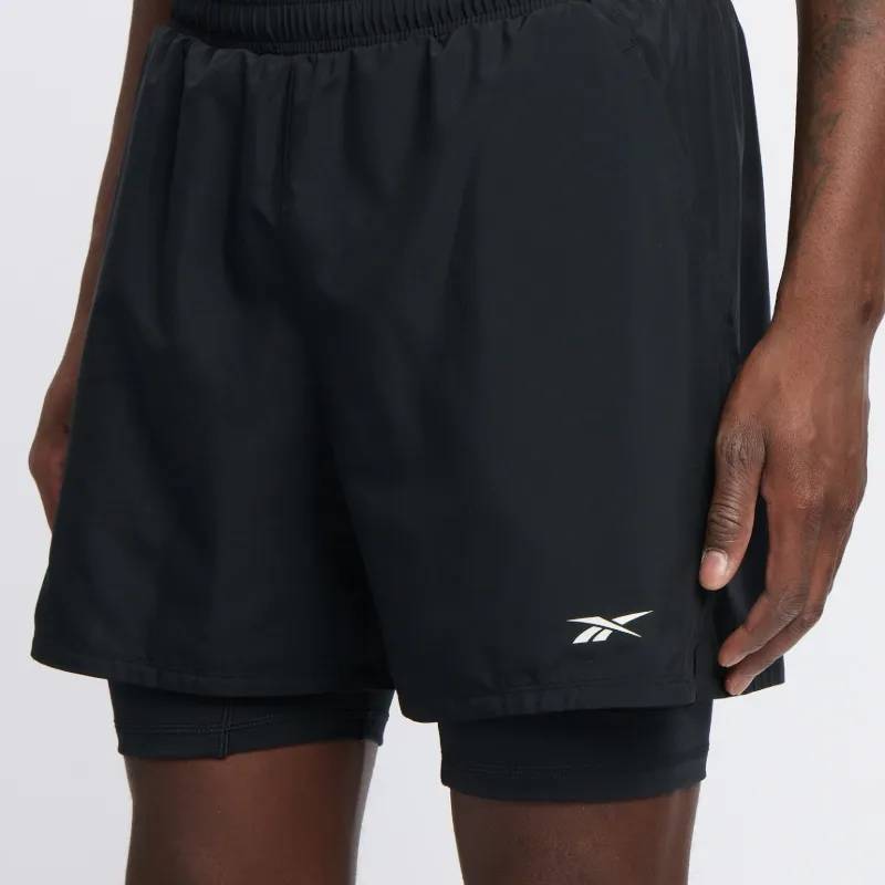 Reebok Men's Athlete Hype 2-In-1 Short  In Black REG