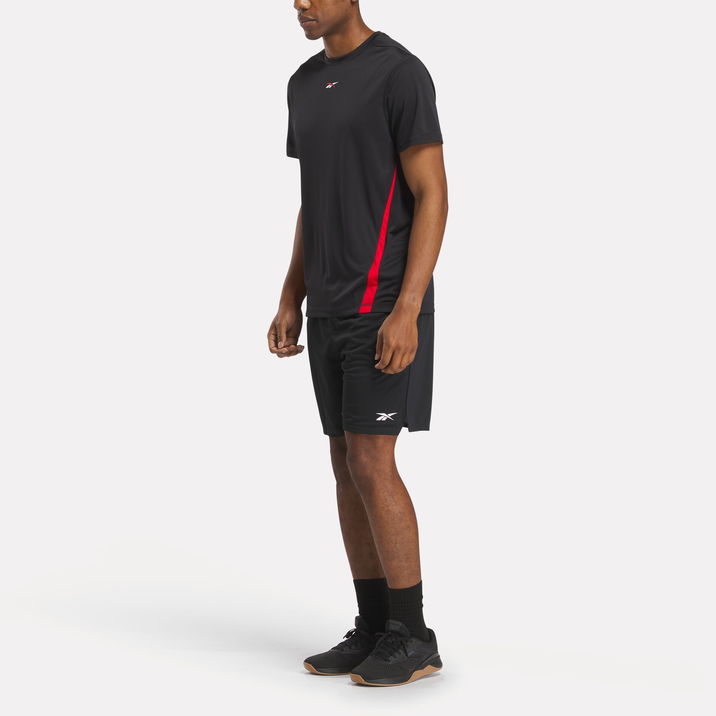 Reebok Men's Id Train Energy Tech Tee  In Black REG