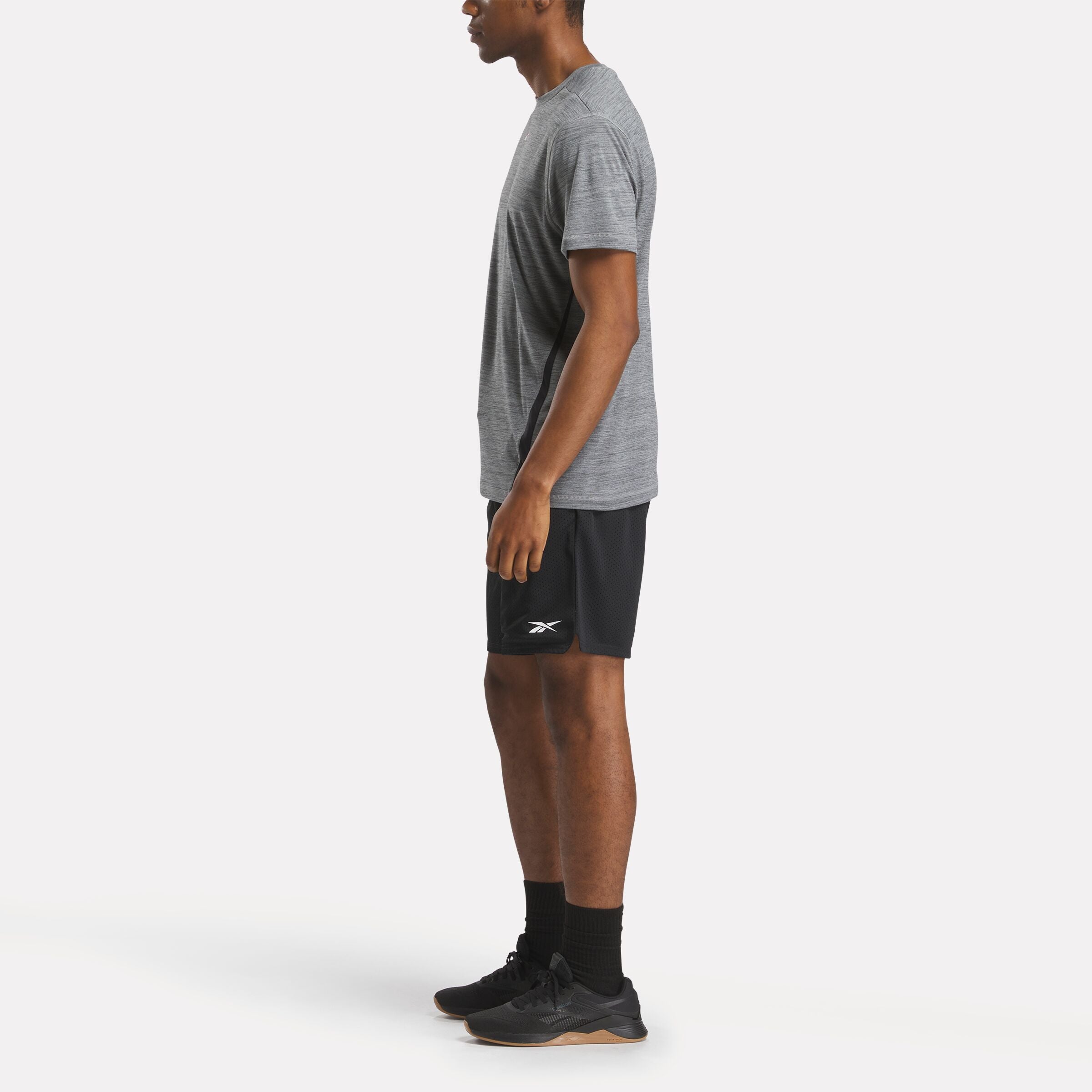 Reebok Men's Id Train Energy Tech Tee  In Grey REG