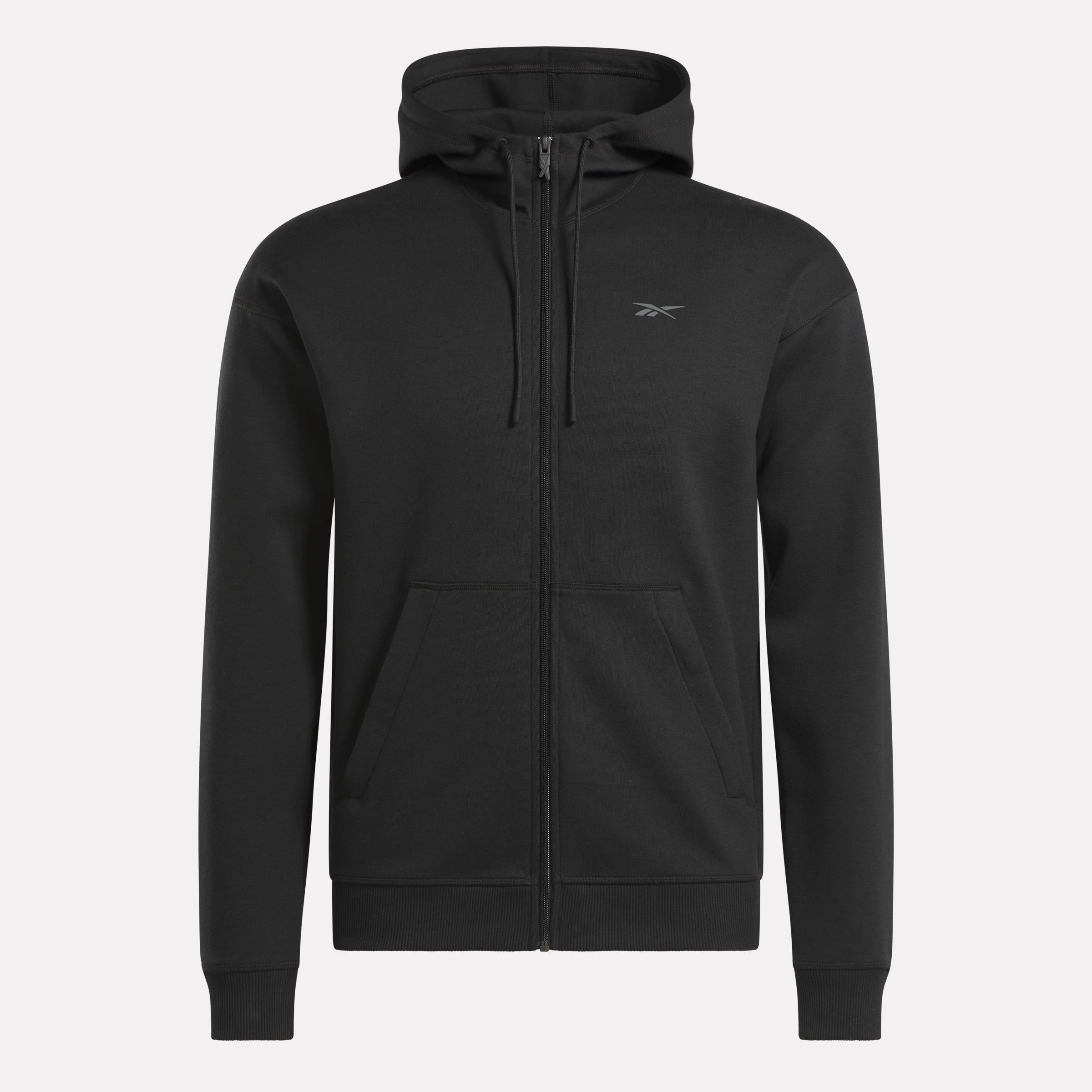 Reebok Apparel  Men's Athlete Full Zip Reebok Training App Men Black Reg