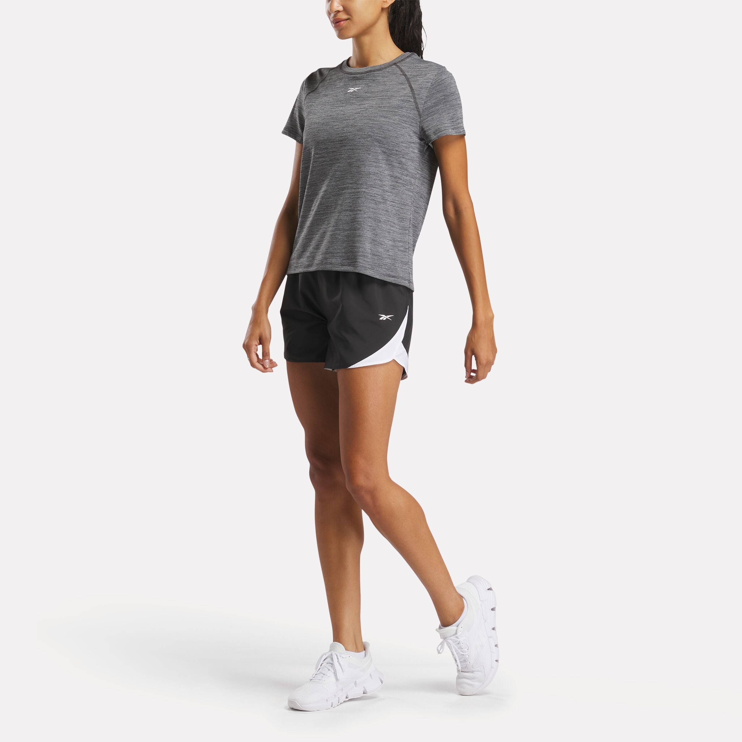 Reebok Women's Id Train Tee  In Night Black REG