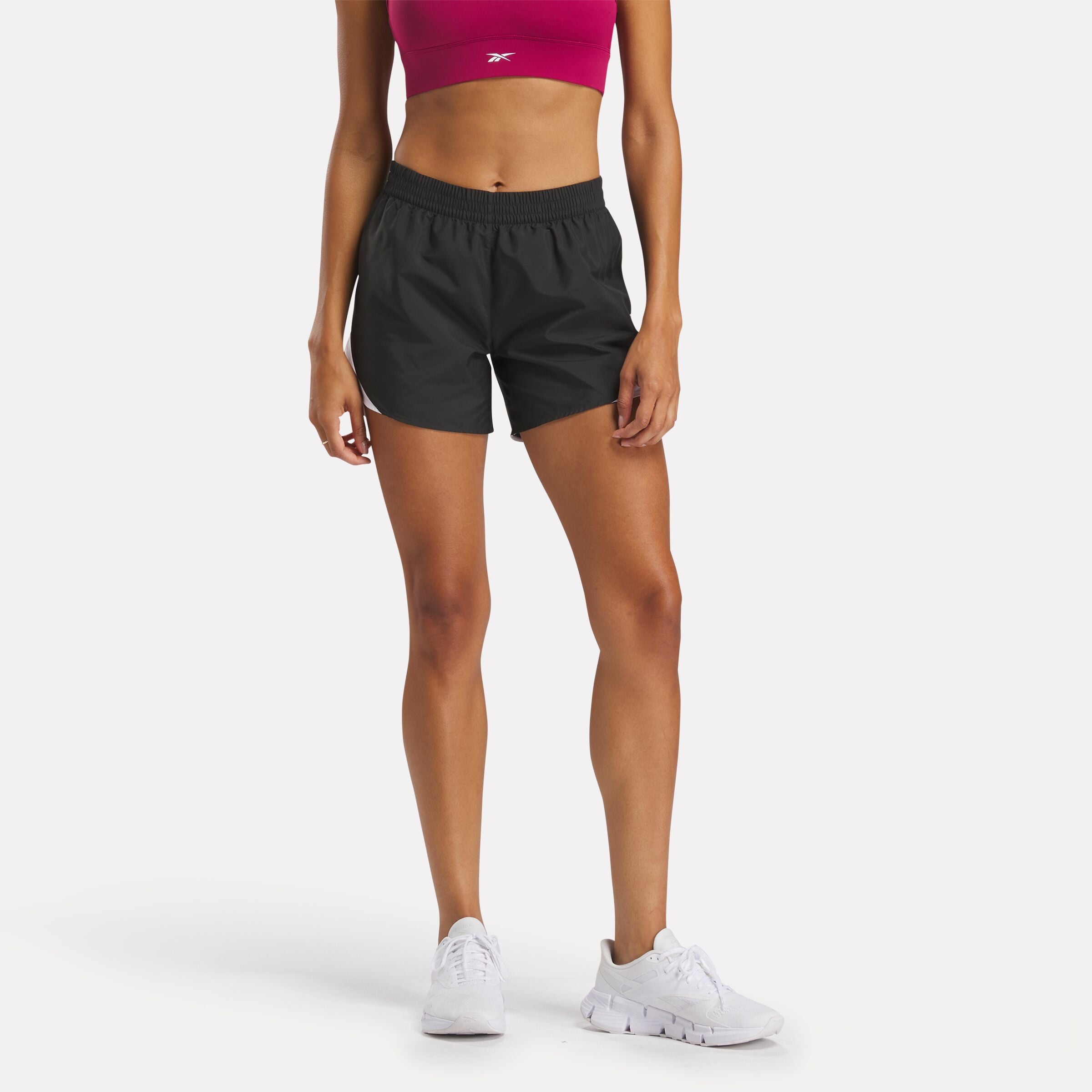 Reebok Women's Id Train Woven Short  In Night Black REG