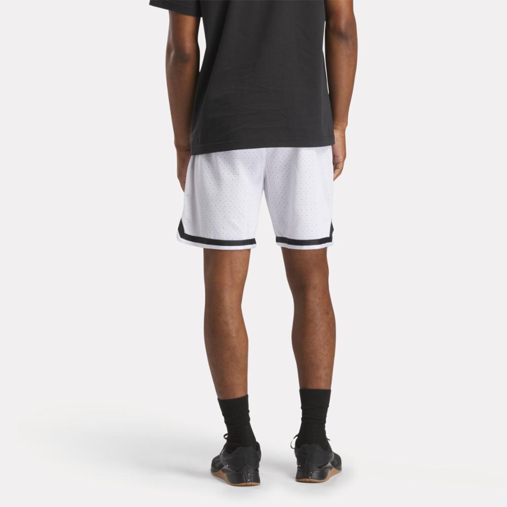 Reebok Apparel  Men's Reebok Basketball Transition Short Reebok Training App Men White Reg