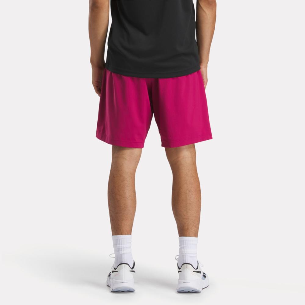 Reebok Apparel  Men's Wor Woven Short Reebok Training App Men Pink Reg