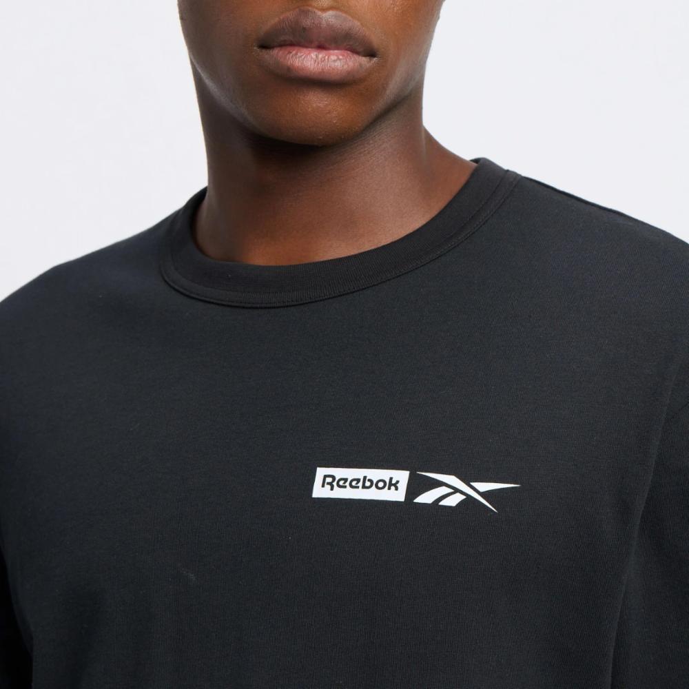 Reebok Men's Gs Basketball Post Up Tee  In Black REG