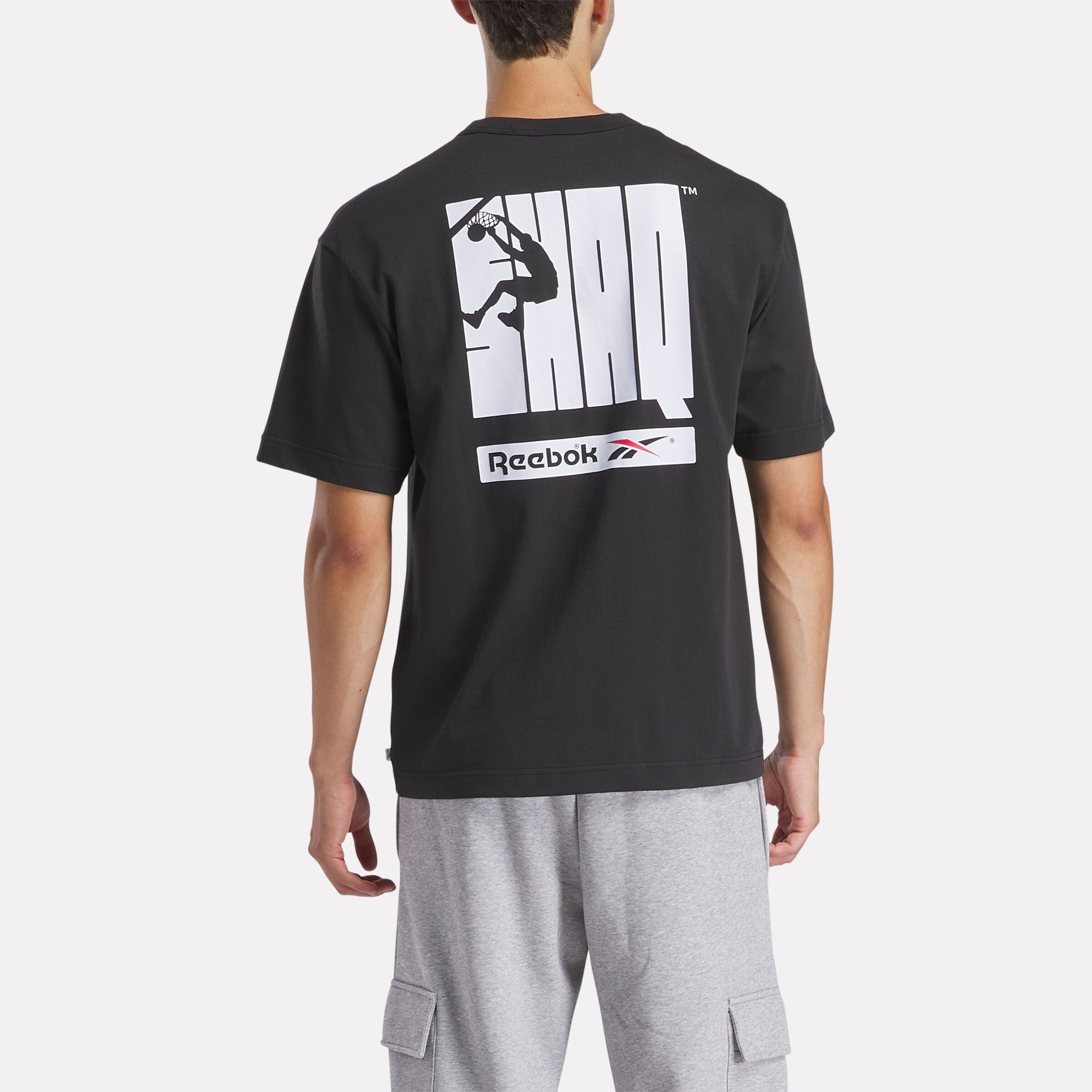 Reebok Men's Gs Hs Shaq Logo Tee  In Black REG