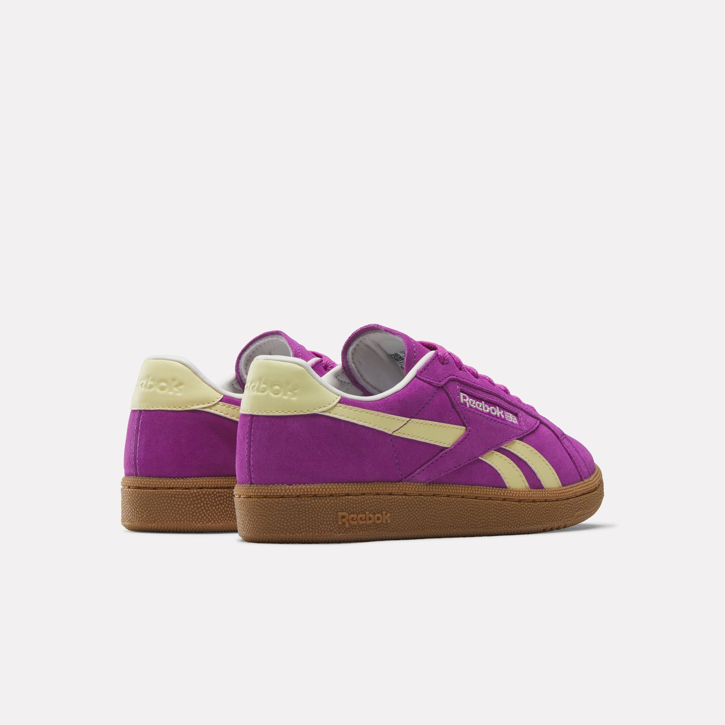 Reebok Women's Club C Grounds Uk  In Purplerave/Bleachedyellow/Chal M