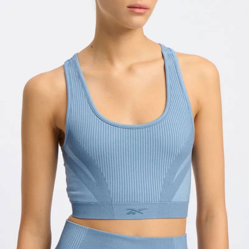 Reebok Apparel  Women's Rbk Lab Seamless Bra Reebok Training App Women Blue Reg