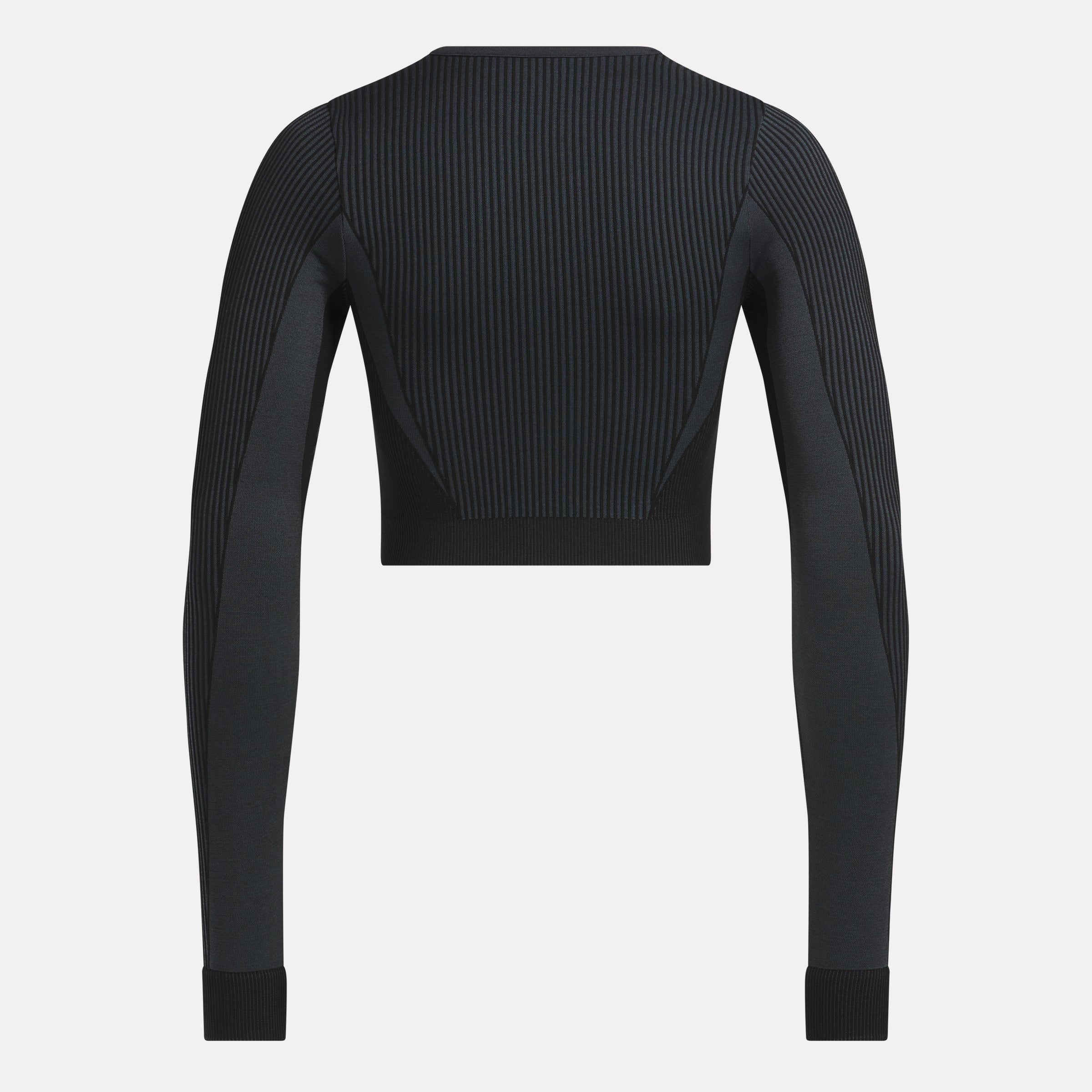 Reebok Women's Rbk Lab Ls Seamless Crop  In Black REG