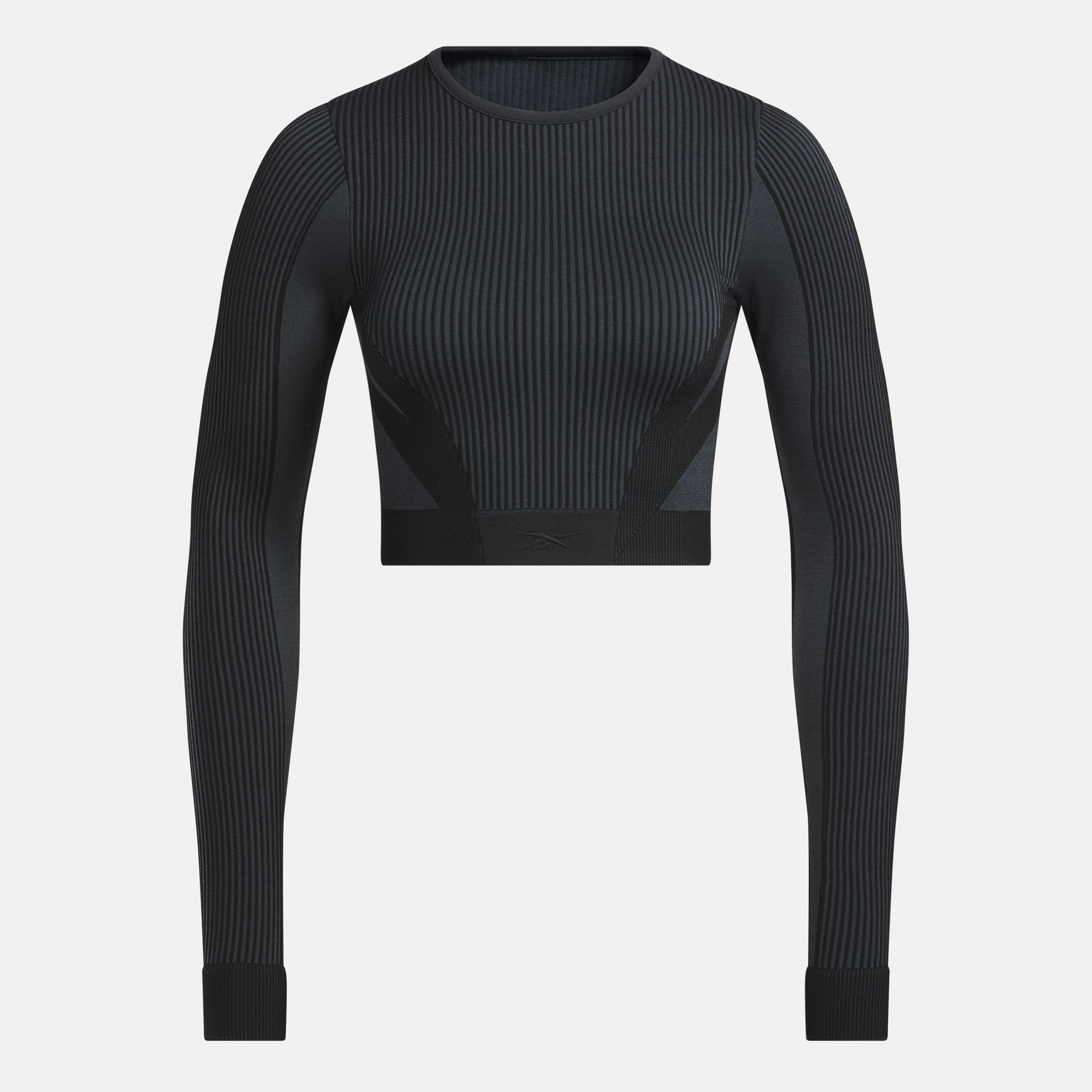 Reebok Women's Rbk Lab Ls Seamless Crop  In Black REG