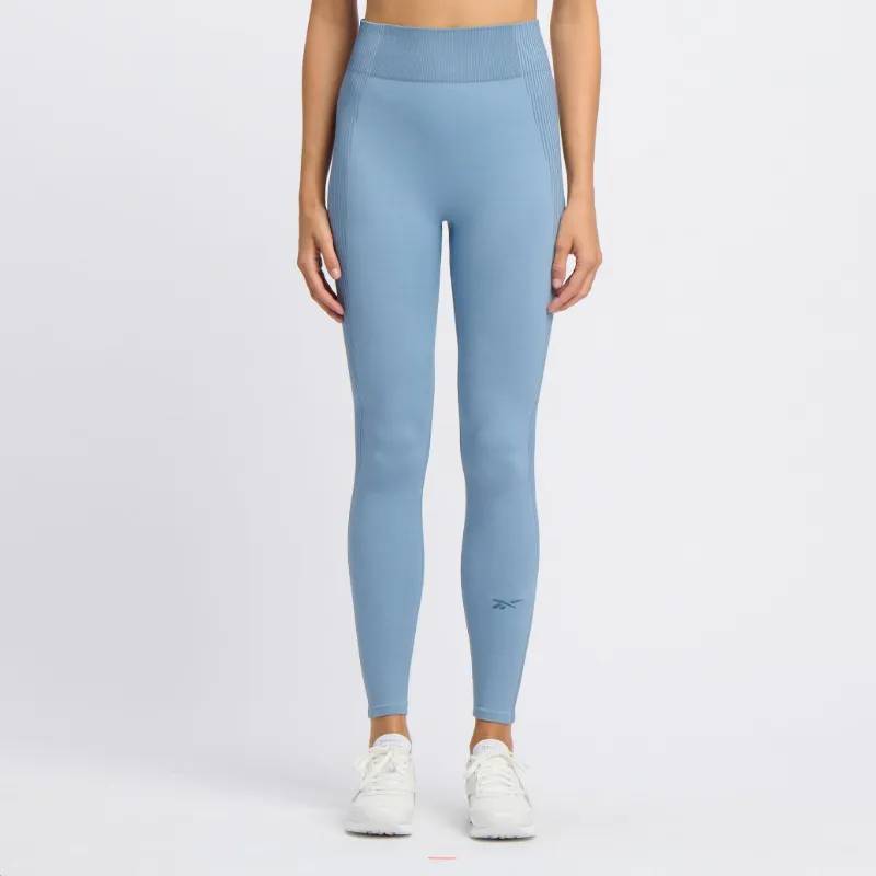 Reebok Apparel  Women's Rbk Lab Seamless 7/8 Tight Reebok Training App Women Blue Reg