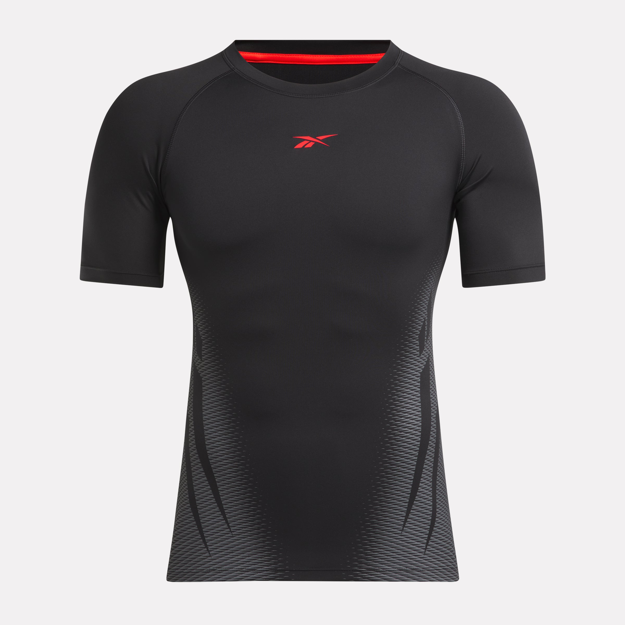 Reebok Men's Ers Perform Short Sleeve  In Black/Grey REG