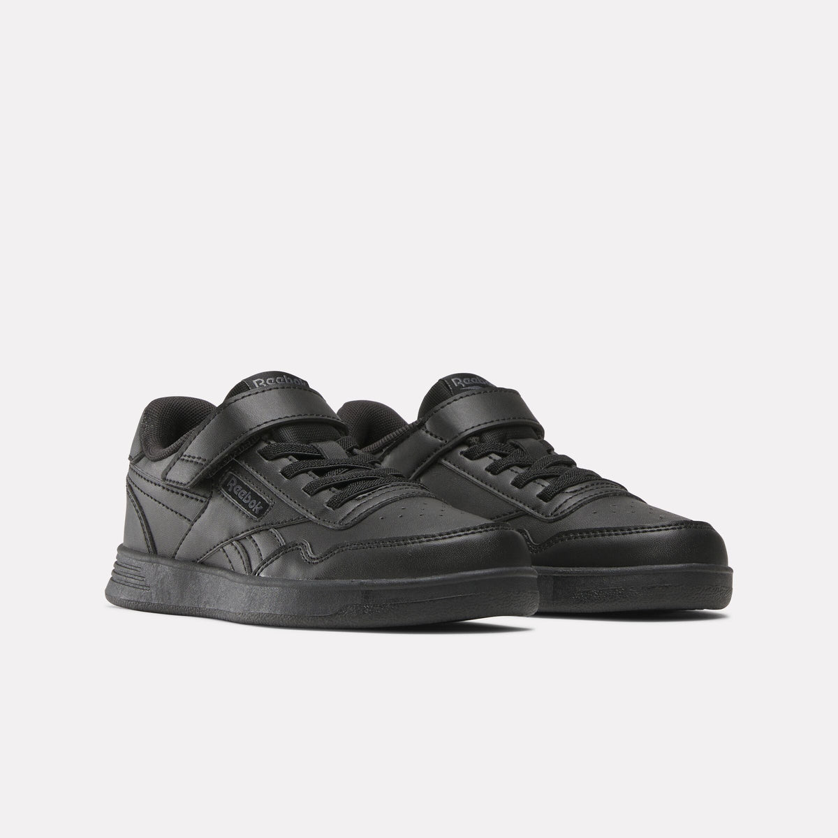 Reebok Boy's' Reebok Court Advances Elastic & Top Strap Child  In Black/Black M