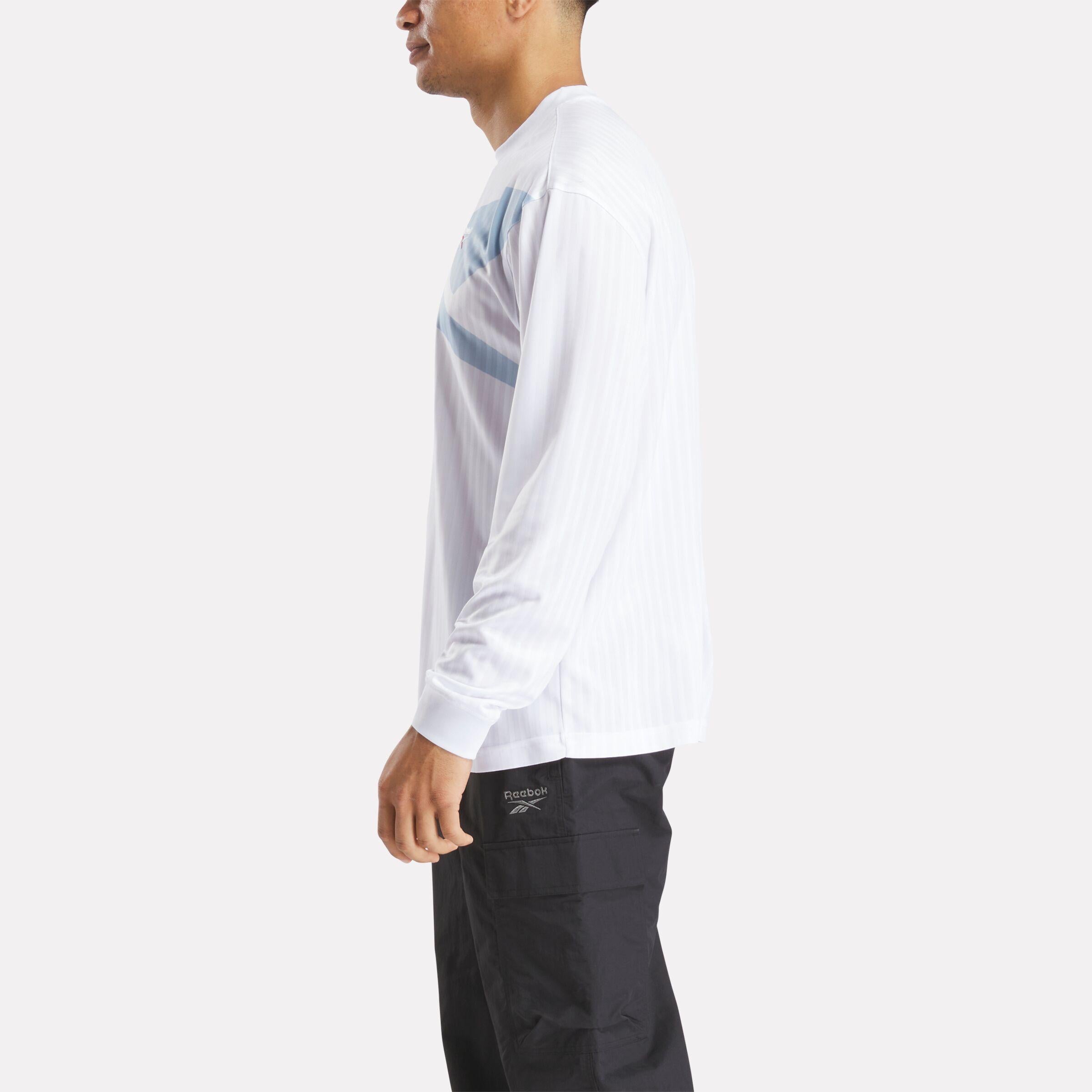 Reebok Unisex' Ri Cross Check Ls Jersey  In White REG