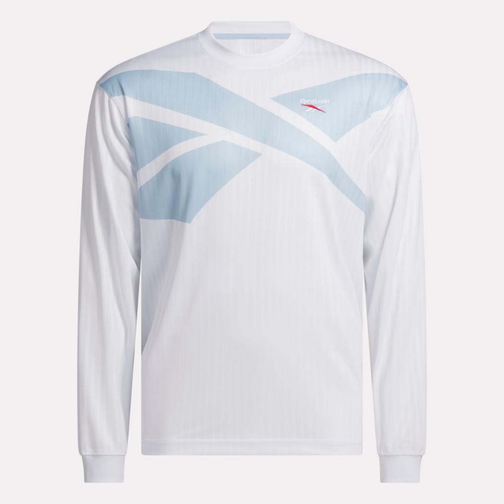 Reebok Unisex' Ri Cross Check Ls Jersey  In White REG