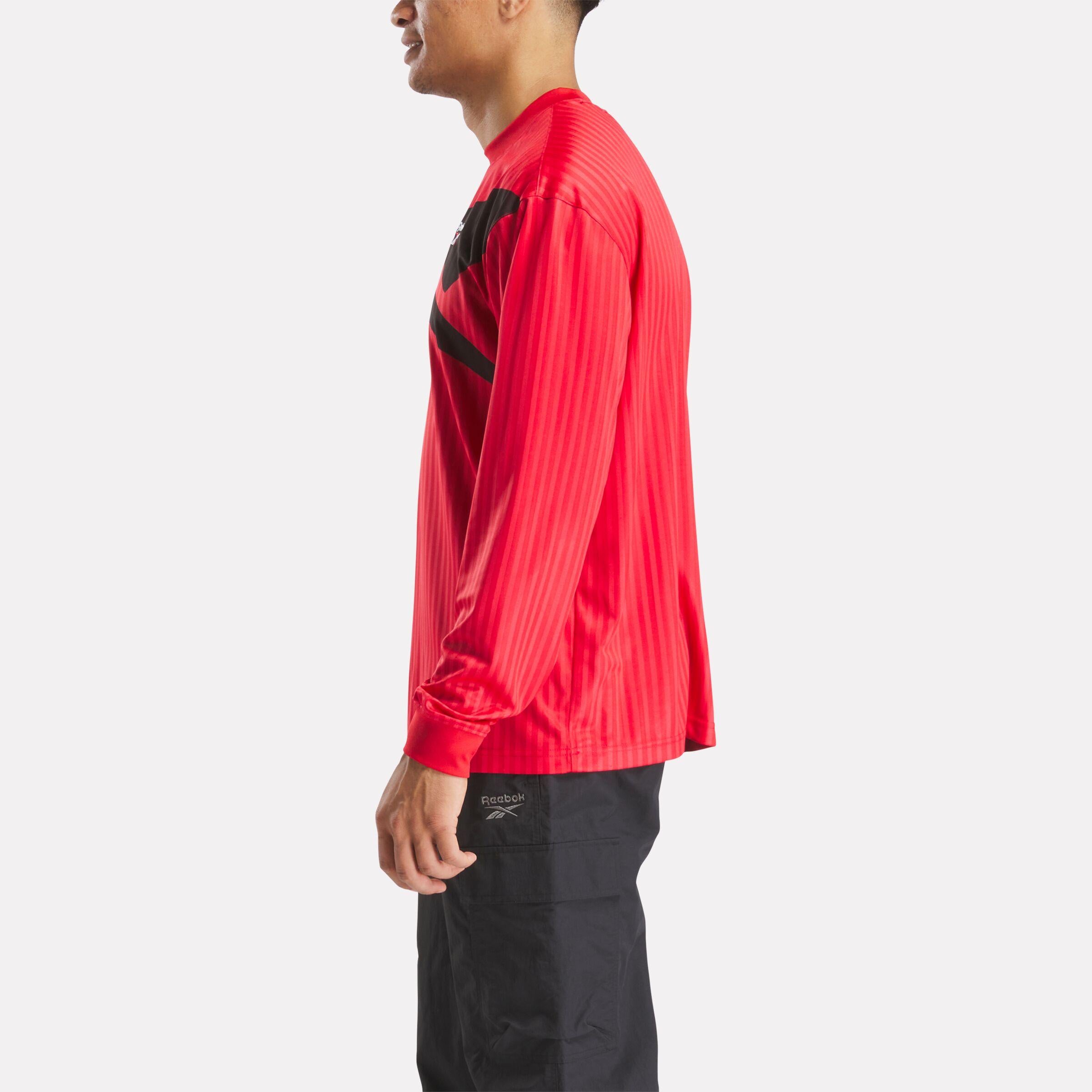 Reebok Unisex' Ri Cross Check Ls Jersey  In Red REG