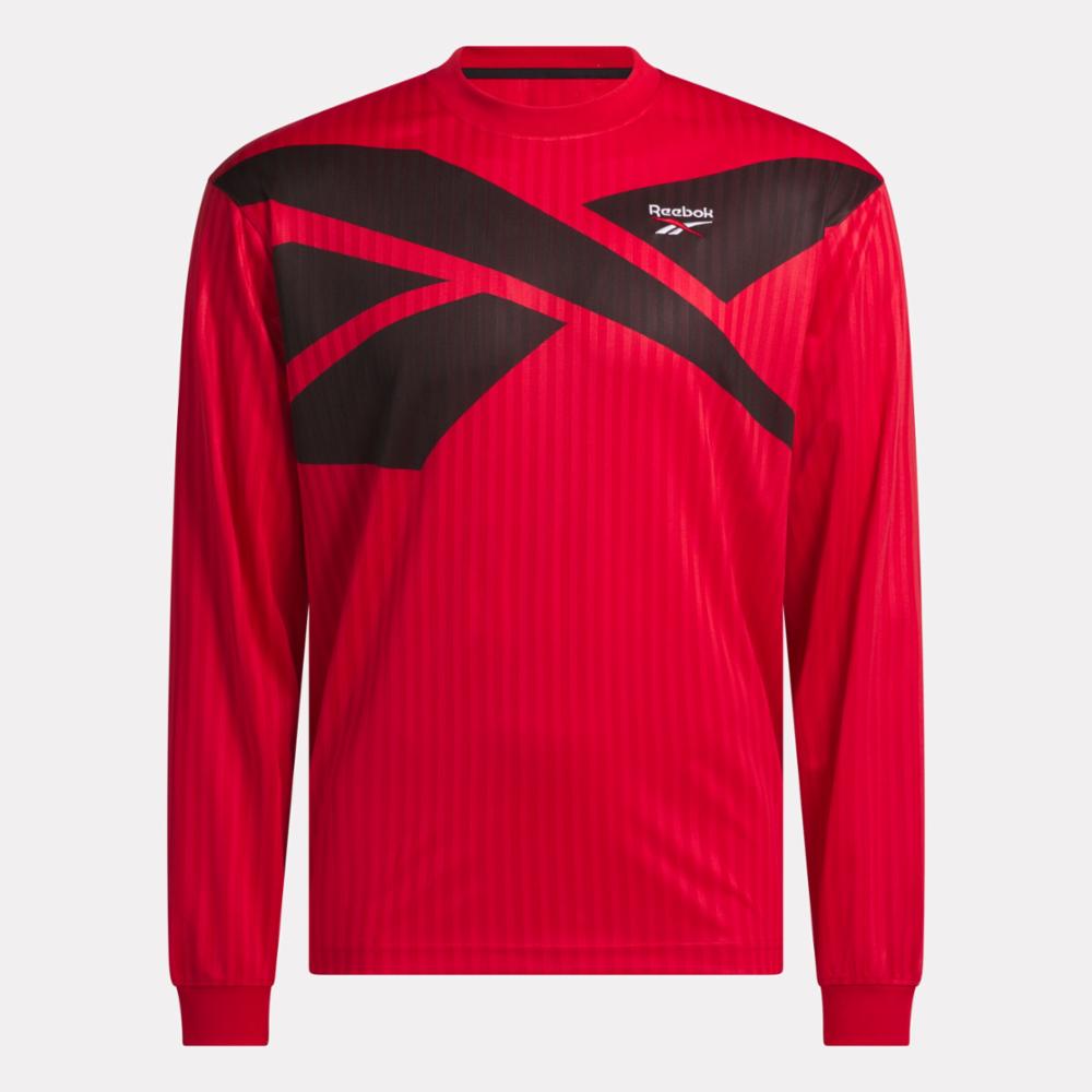 Reebok Unisex' Ri Cross Check Ls Jersey  In Red REG