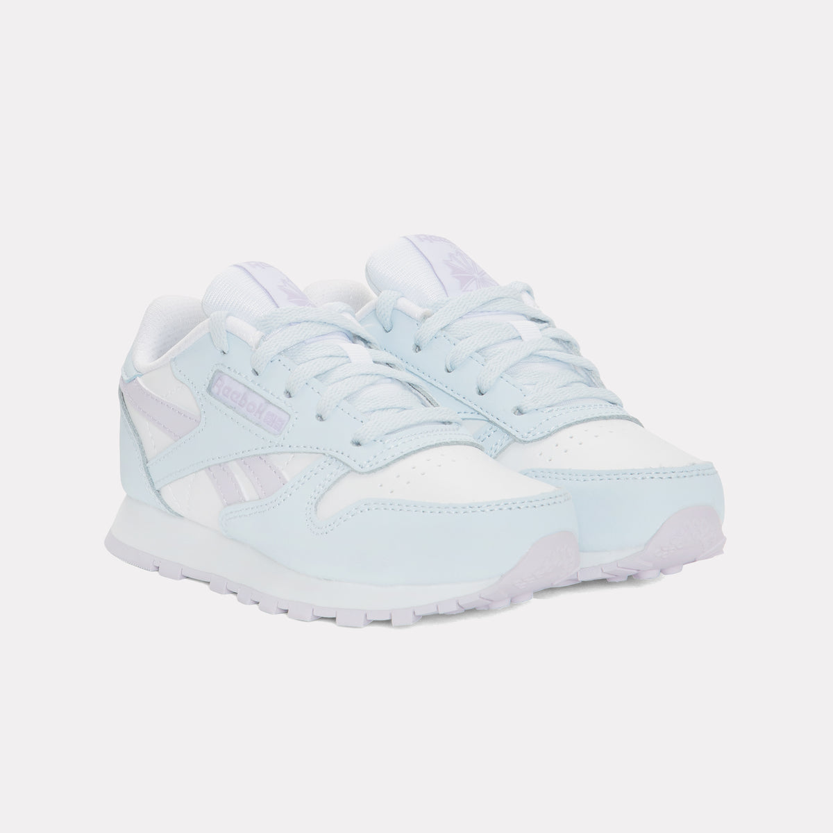 Reebok Girl's' Classic Leather Child  In White/Glassblue/Digitalgle M