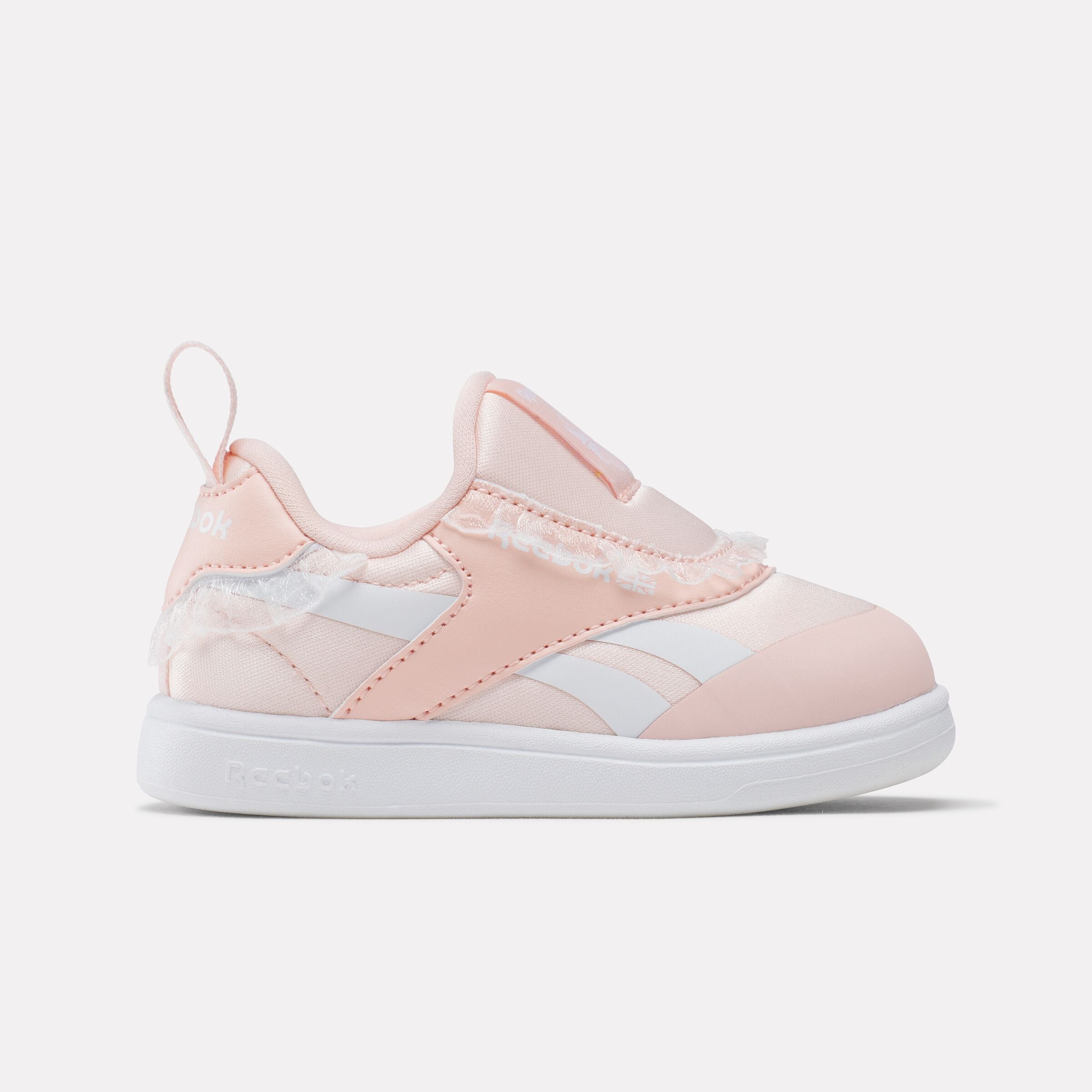 Reebok Girl's' Club C Revenge Slip-On  In White/Subtlepink M