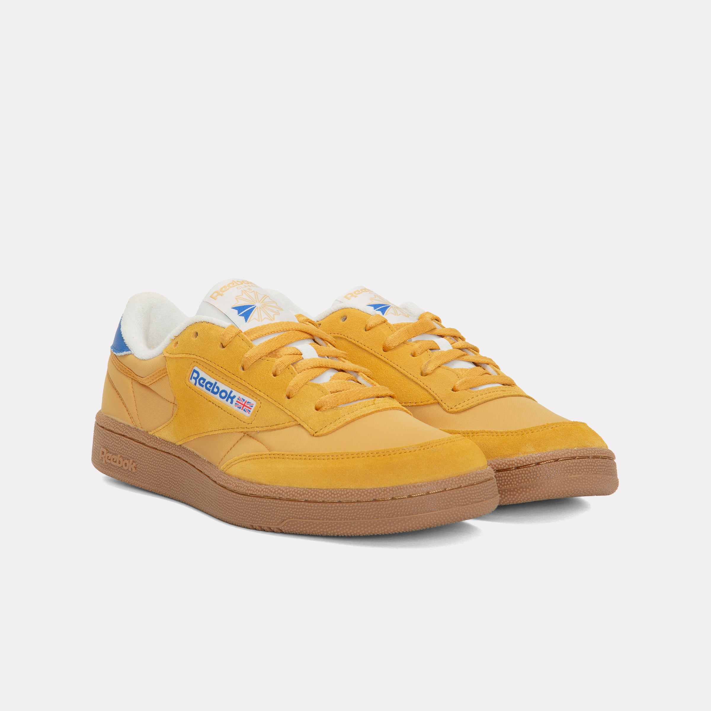Reebok Unisex' Club C 85  In Gritgold/Optimumblue/Gum M