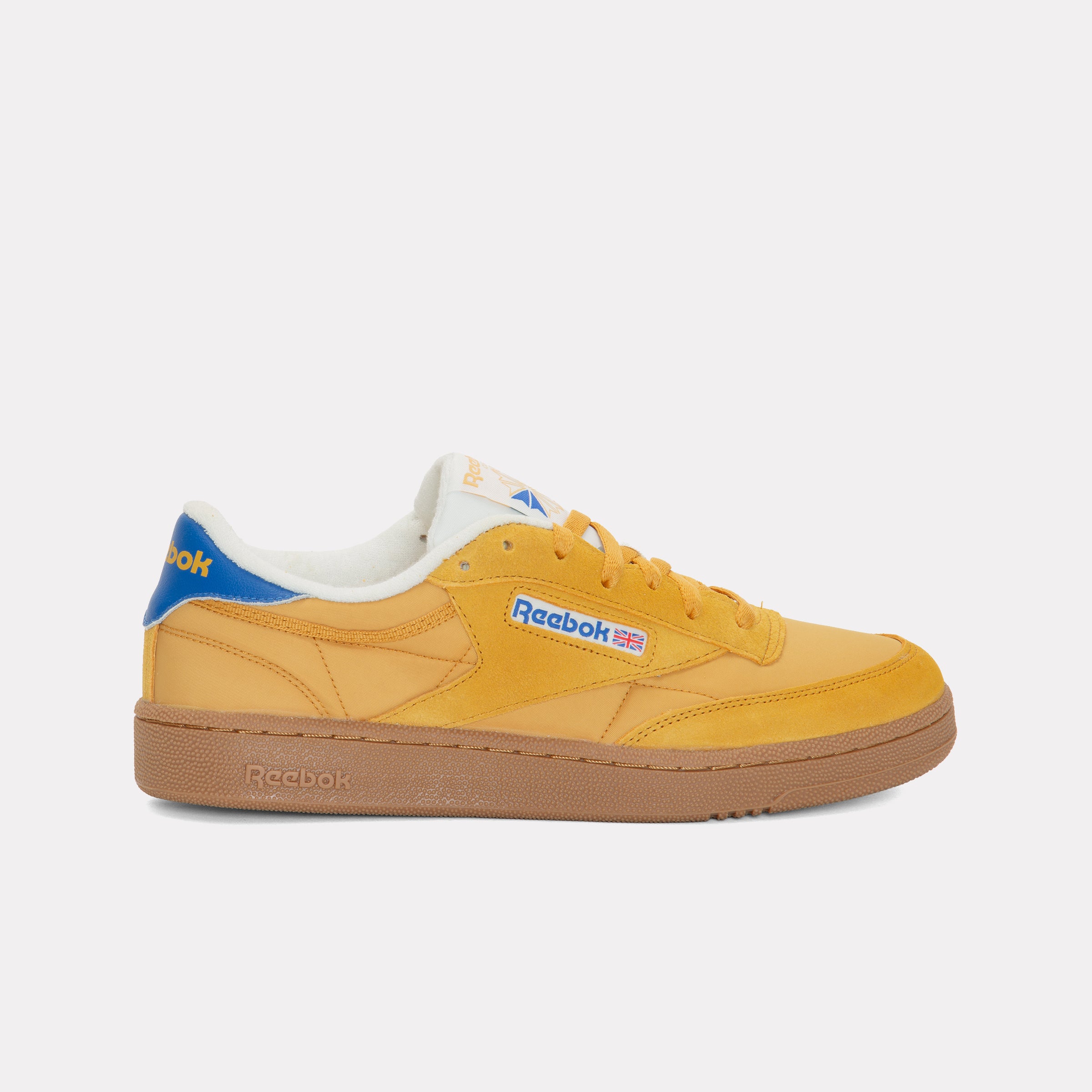 Reebok Unisex' Club C 85  In Gritgold/Optimumblue/Gum M