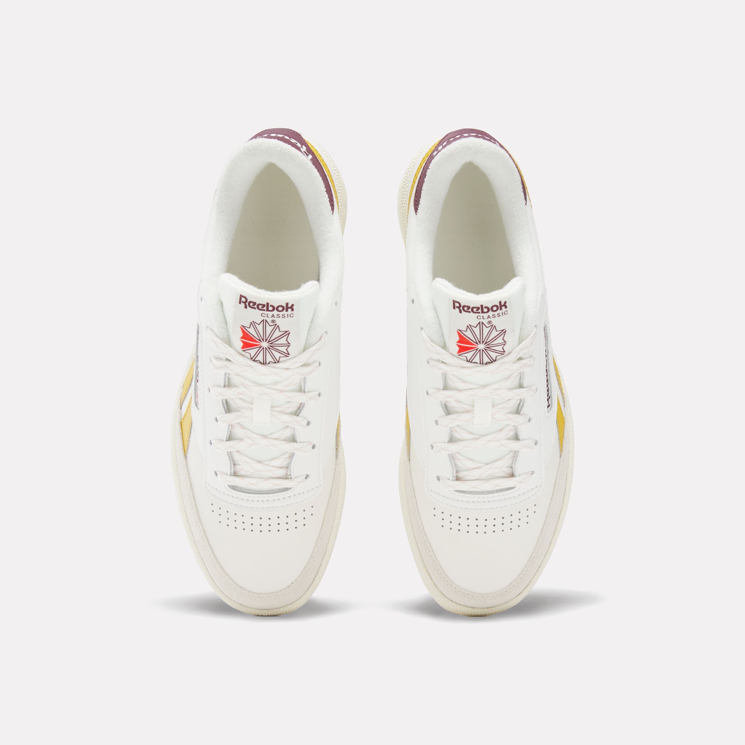 Reebok Unisex' Club C Revenge  In Chalk/Gritgold/Blackcherry M