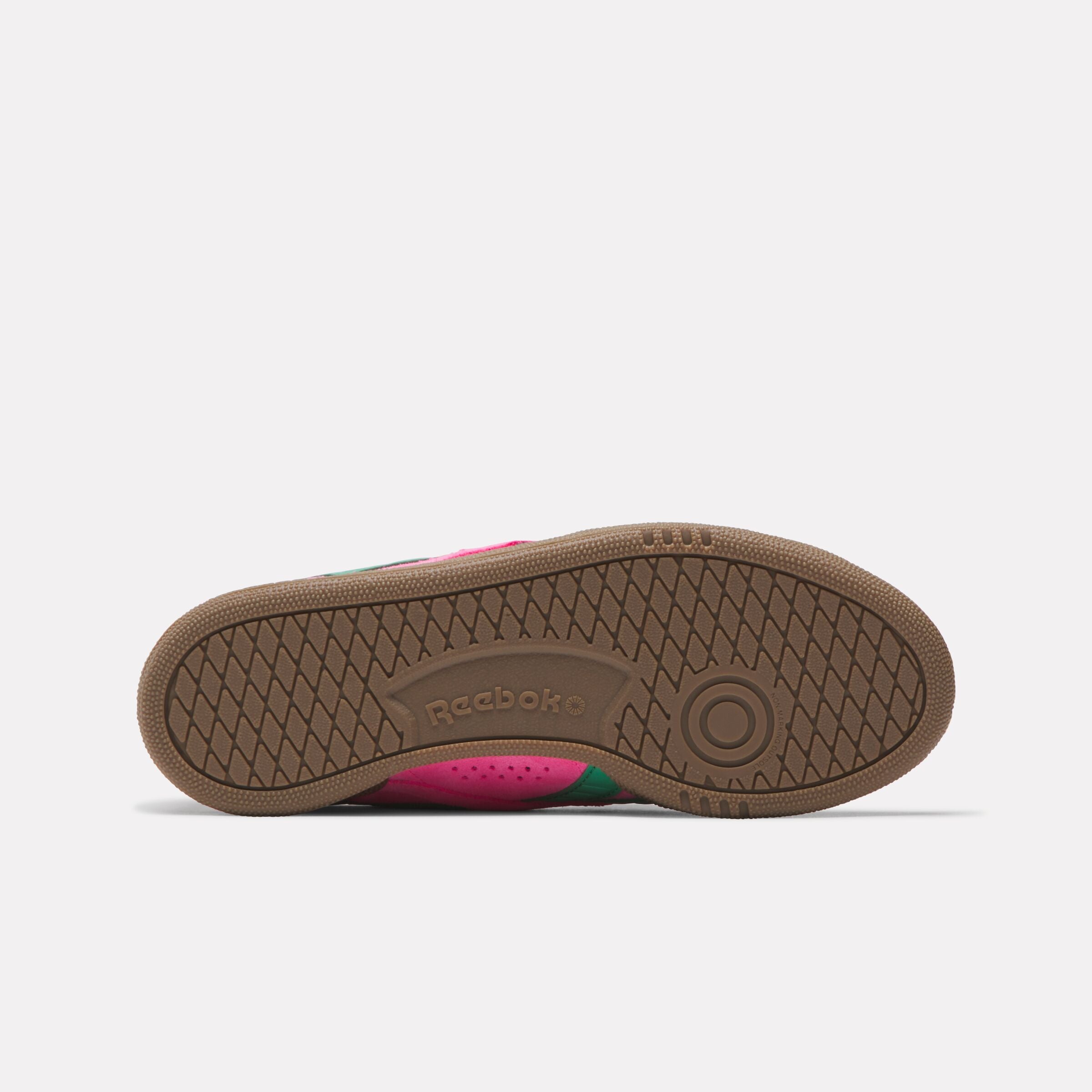 Reebok Women's Club C Grounds Uk  In Atomic Pink/ Green M