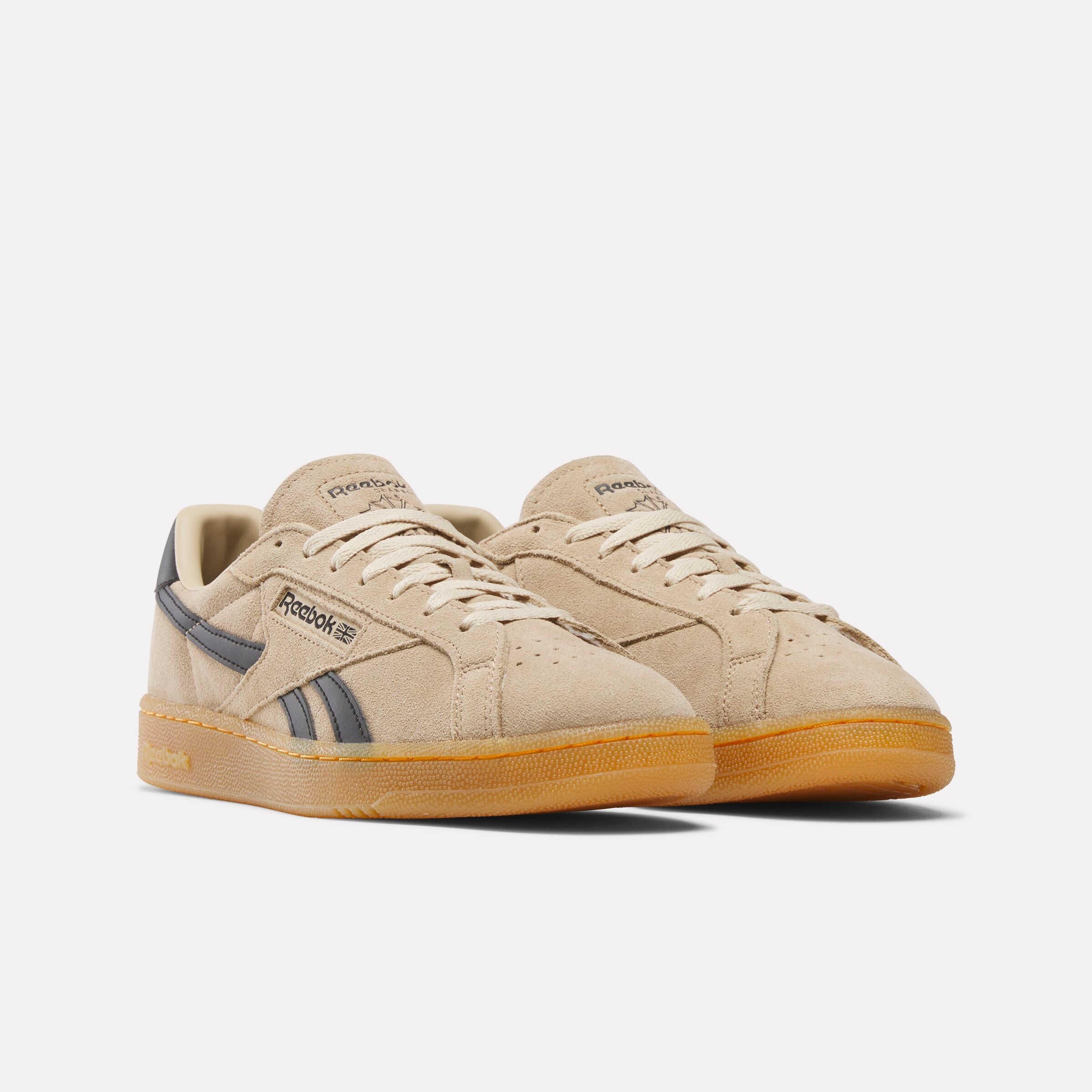 Reebok Unisex' Club C Grounds Uk  In Tan/Black/Gum M