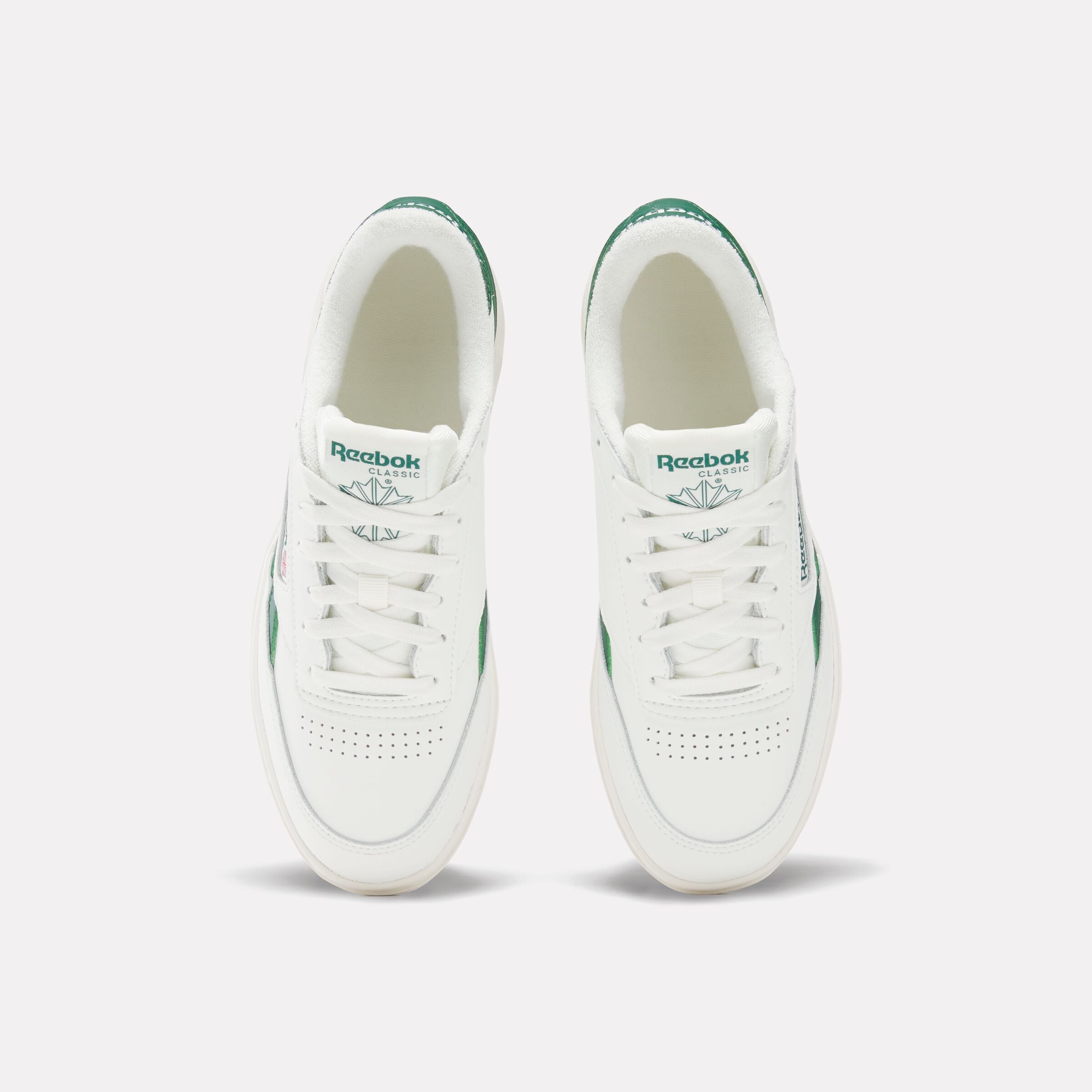 Reebok Women's Club C Double Revenge  In Chalk/Chalk/Darkgreen M